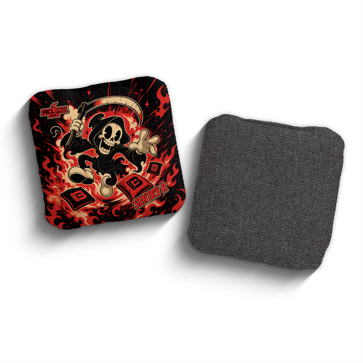2027 Brotherhood Cornhole Sentry Reaper Parade Edition ACL Pro Stamped Cornhole Bags - Red