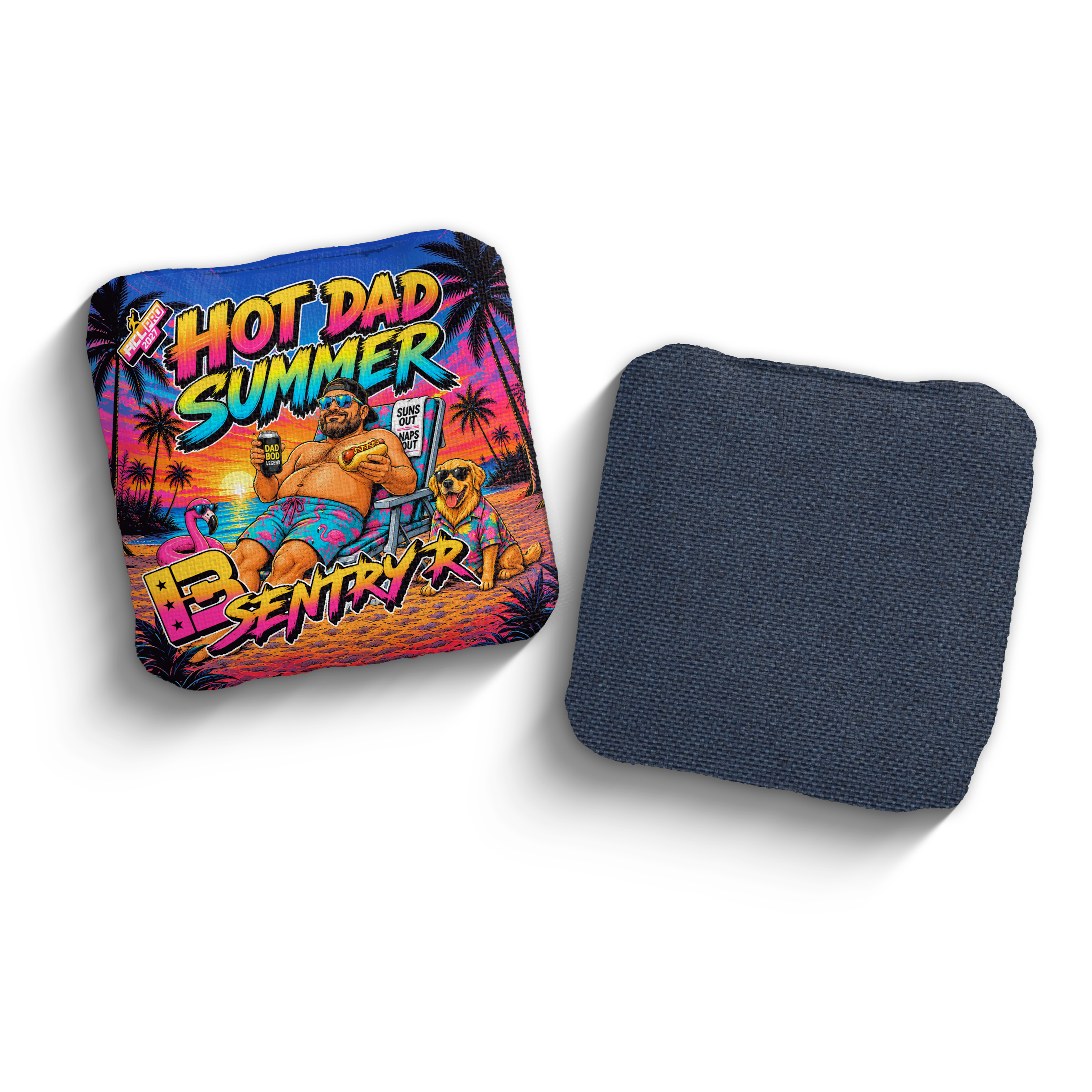 2027 Brotherhood Cornhole Sentry Hot Dad Summer Edition ACL Pro Stamped Cornhole Bags