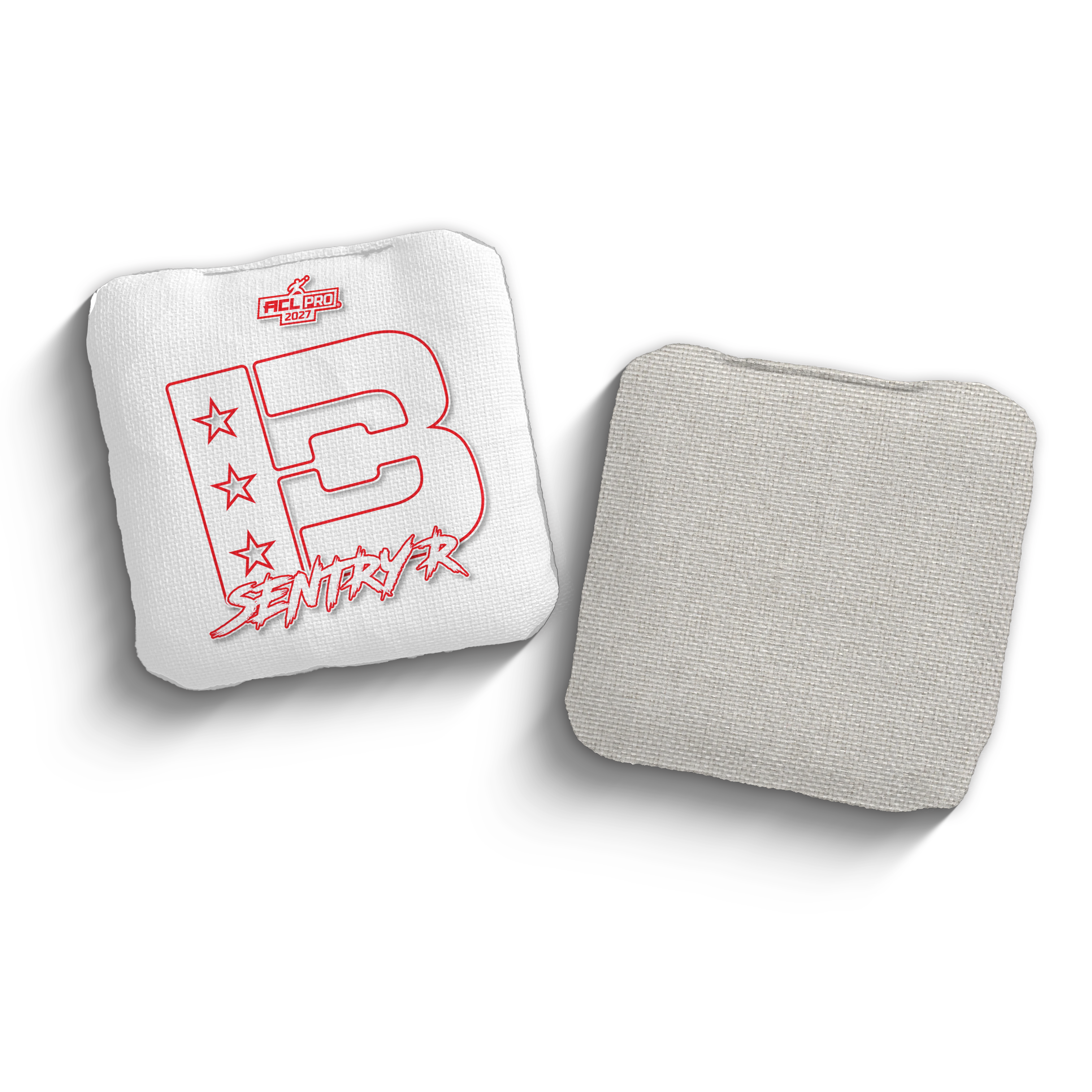 2027 Brotherhood Cornhole Sentry White Outline Edition ACL Pro Stamped Cornhole Bags