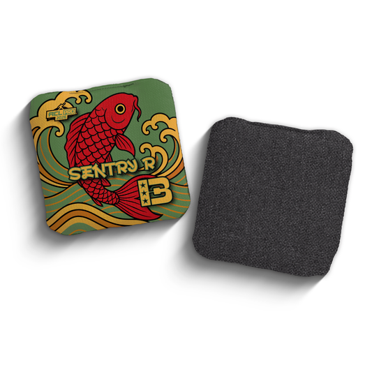2026 Brotherhood Cornhole Sentry Koi Fish Edition ACL Pro Stamped Cornhole Bags