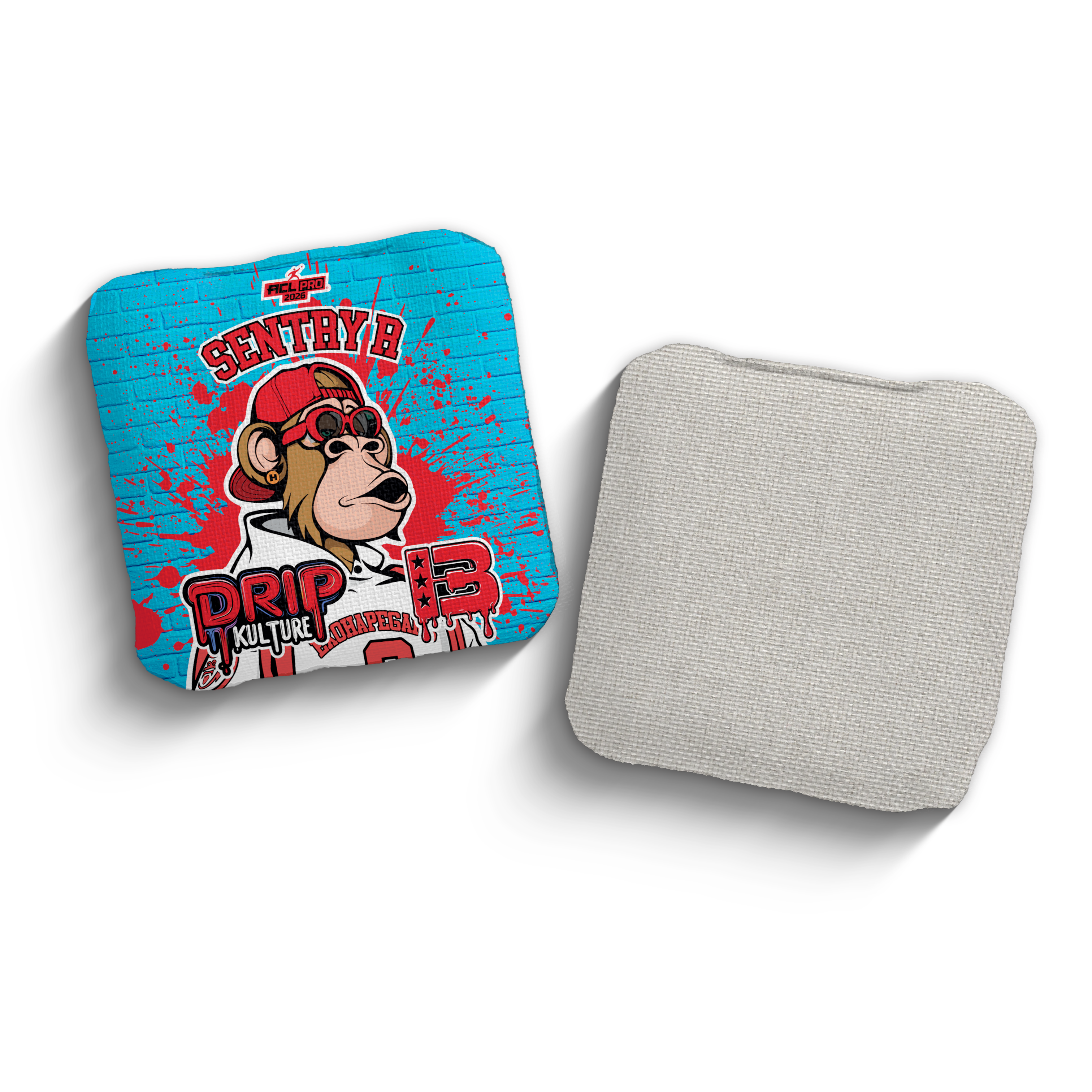 2026 Brotherhood Cornhole Sentry Drip Kulture Collaboration ACL Pro Stamped Cornhole Bags - Brotherhood Cornhole