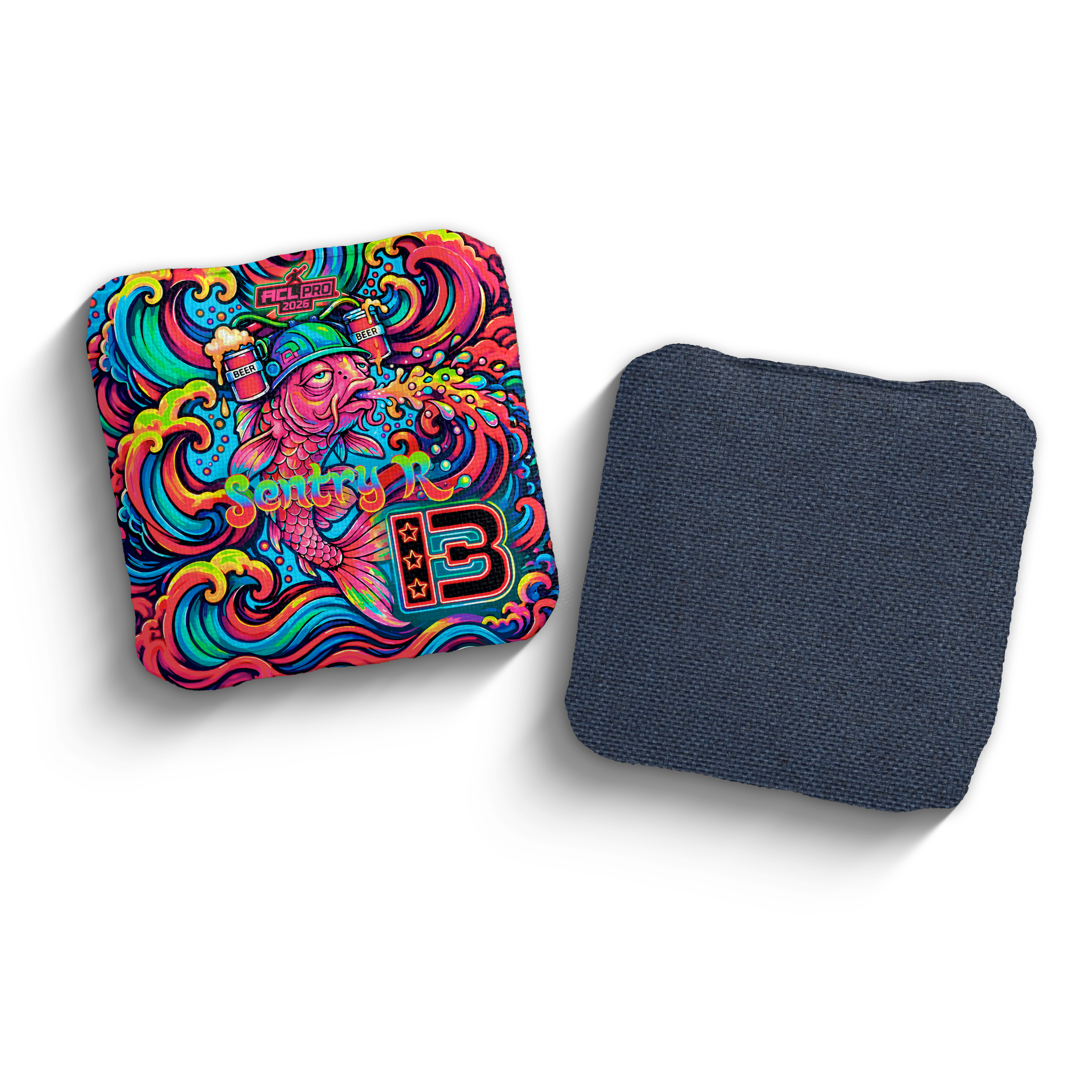 2026 Brotherhood Cornhole Sentry Hypnotic Koi Edition ACL Pro Stamped Cornhole Bags