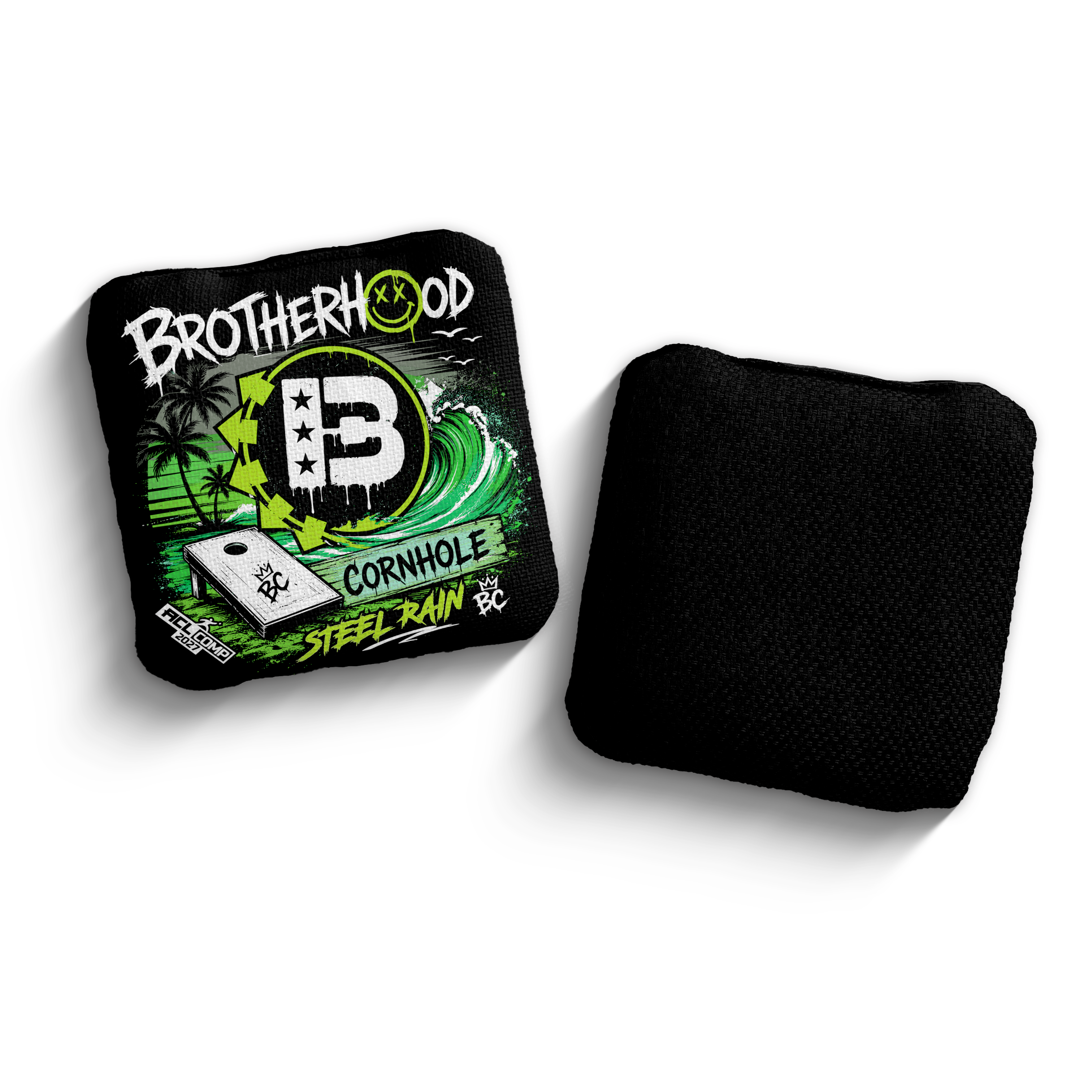 2027 Brotherhood Cornhole Steel Rain Beach Punk Edition ACL Pro Stamped Cornhole Bags - Brotherhood Cornhole