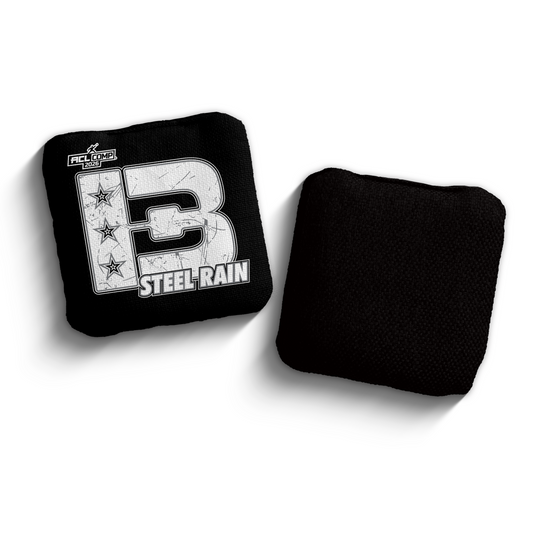 2026 Brotherhood Cornhole Steel Rain Broadcast Edition ACL Pro Stamped Cornhole Bags