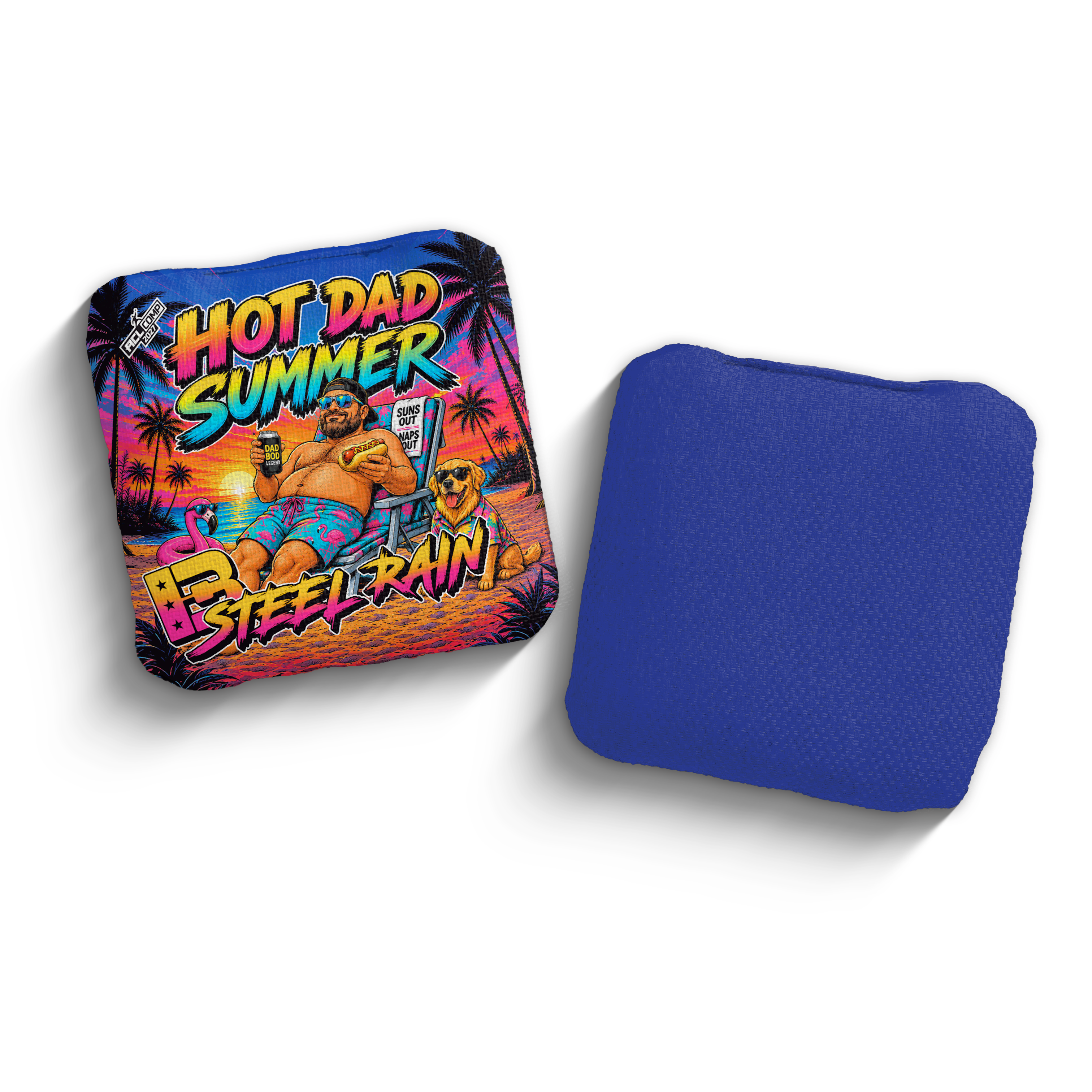 2027 Brotherhood Cornhole Steel Rain Hot Dad Summer Edition ACL Comp Stamped Cornhole Bags