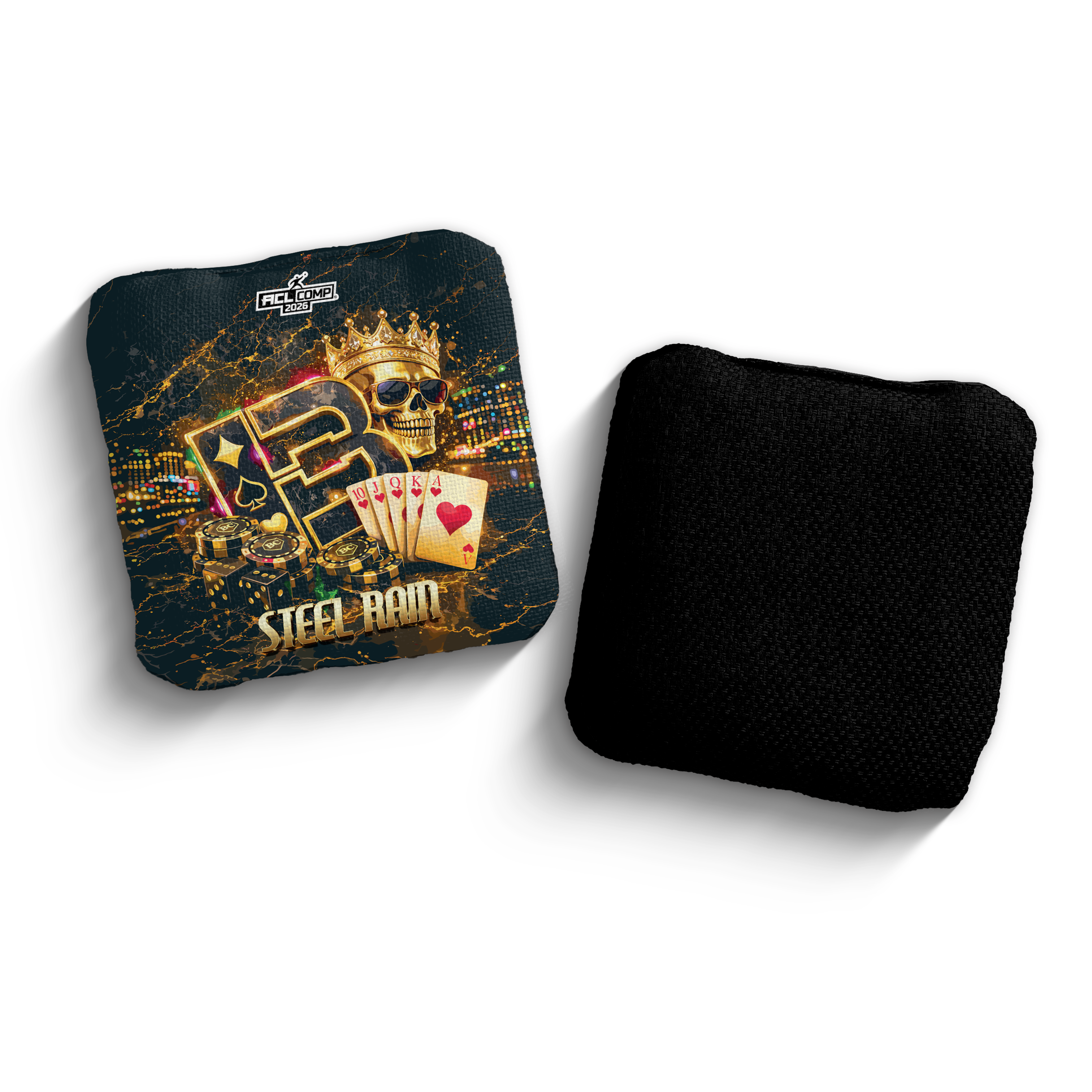 2026 Brotherhood Cornhole Steel Rain High Stakes Edition ACL Pro Stamped Cornhole Bags - Brotherhood Cornhole