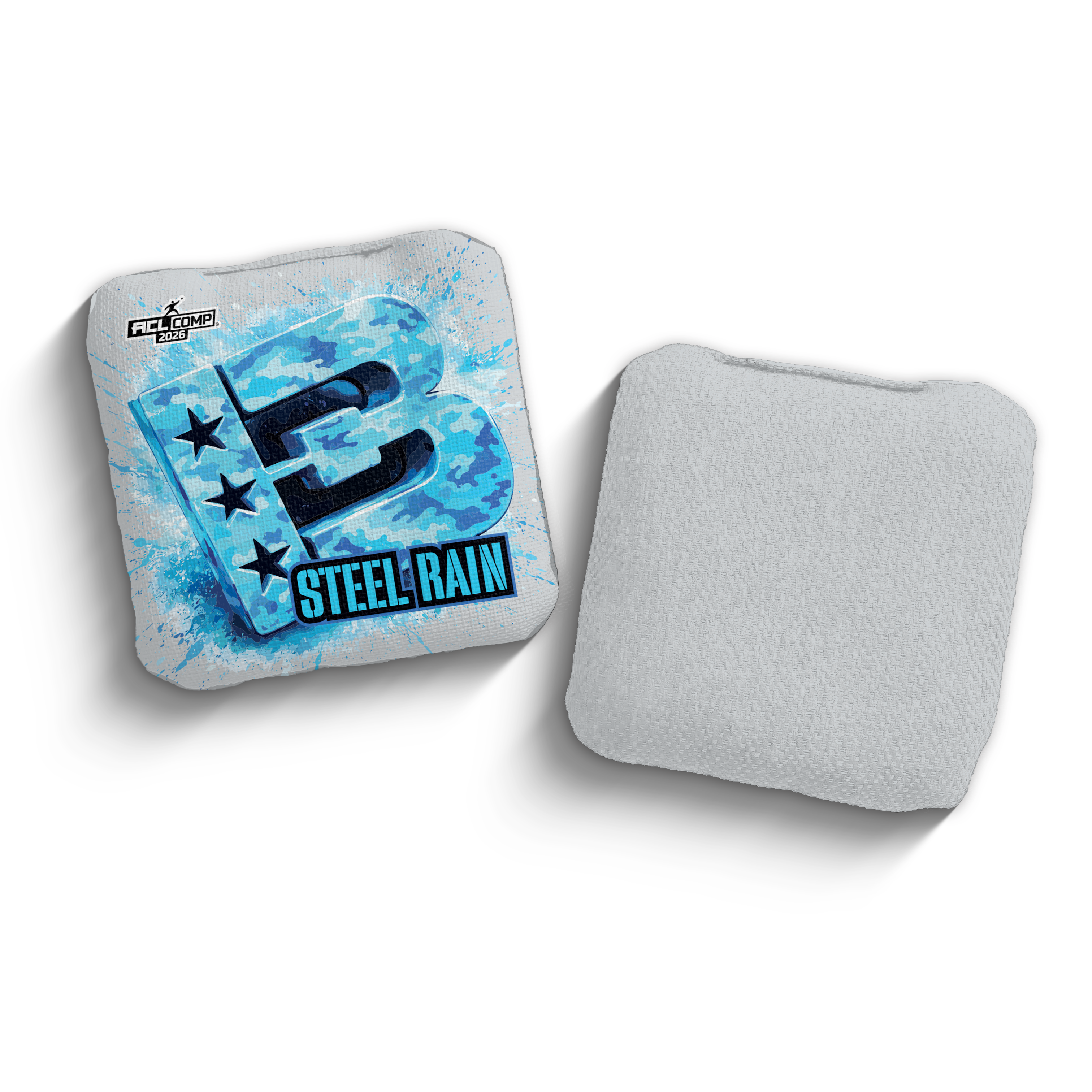 2026 Brotherhood Cornhole Steel Rain 3D Camo Edition ACL Comp Stamped Cornhole Bags - Brotherhood Cornhole