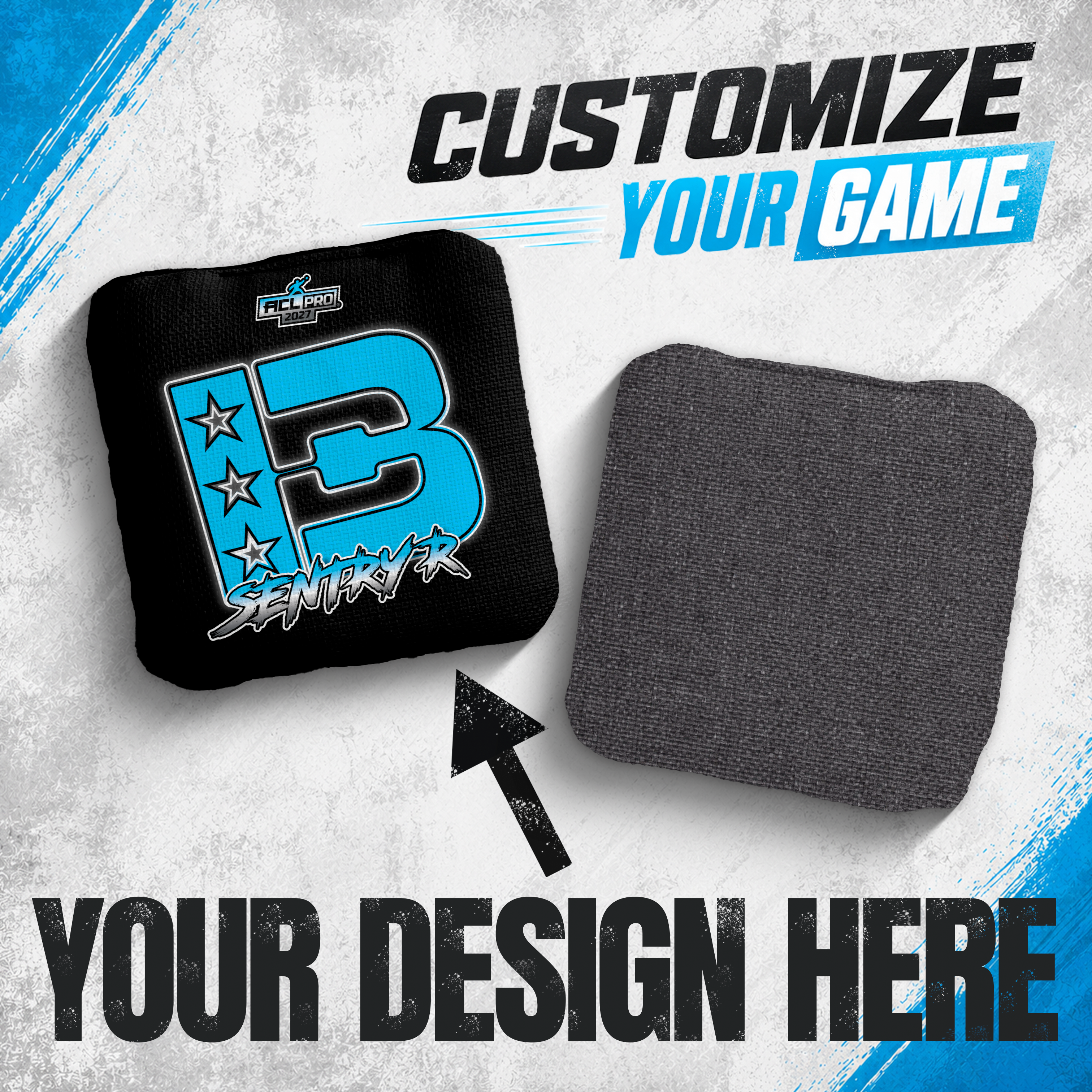 2027 Brotherhood Cornhole Custom Sentry ACL Pro Stamped Cornhole Bags