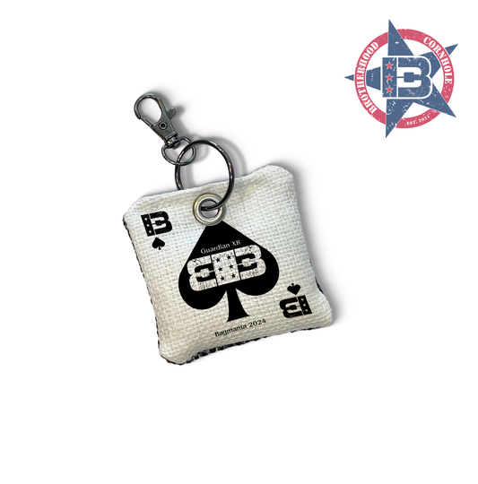 Brotherhood Cornhole Black Spade Edition Key Chain