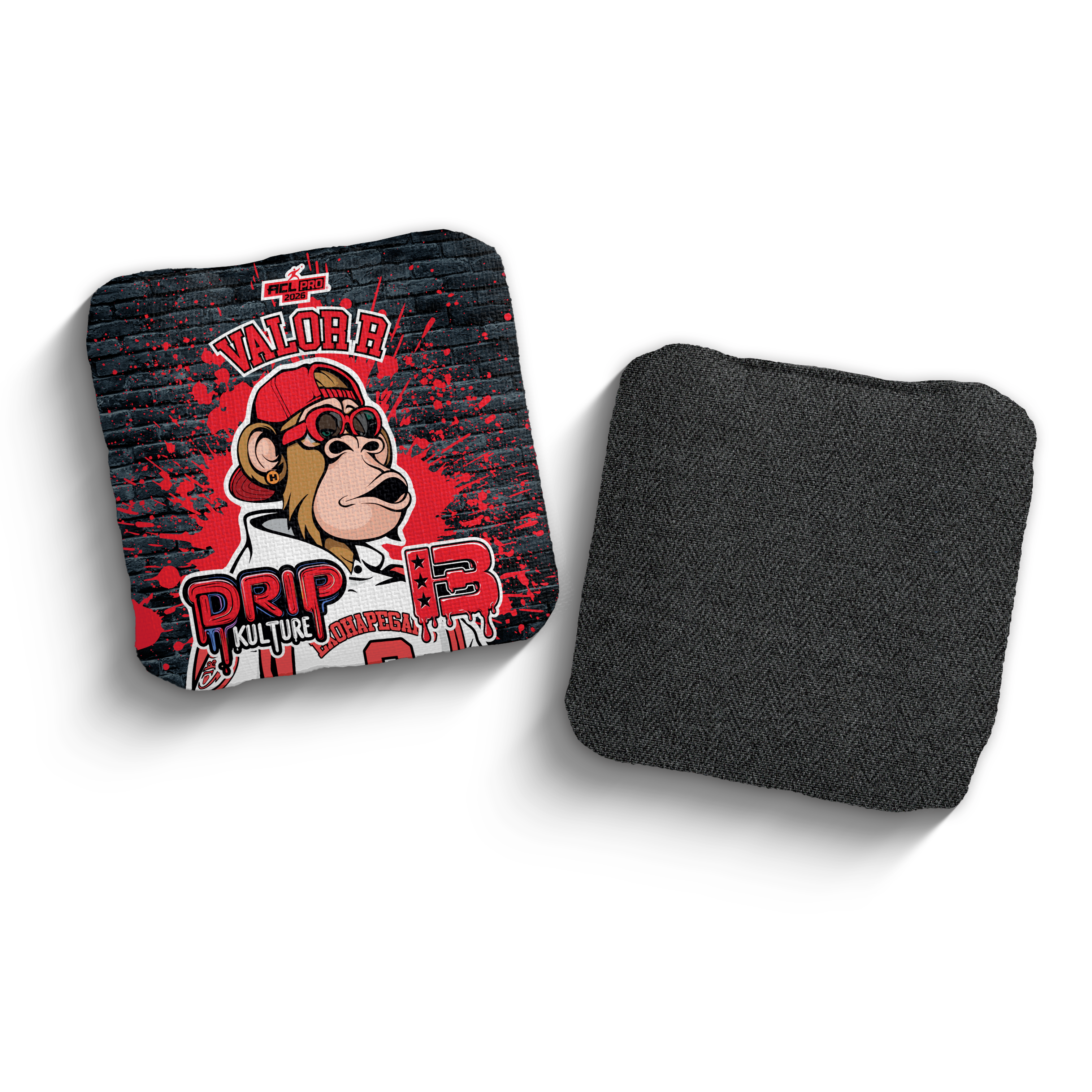 2026 Brotherhood Cornhole Valor Drip Kulture Collaboration ACL Pro Stamped Cornhole Bags - Brotherhood Cornhole