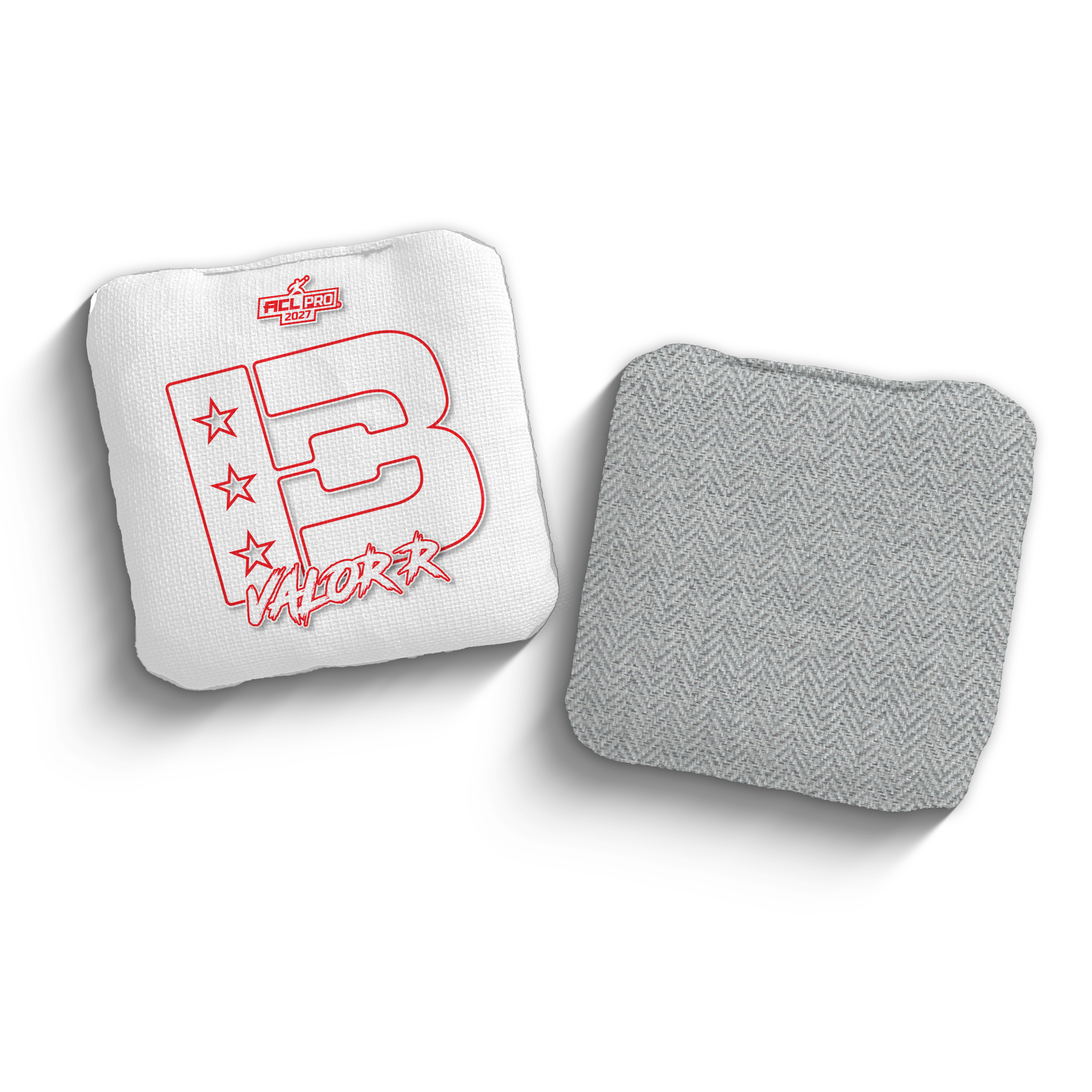 2027 Brotherhood Cornhole Valor White Outline Edition ACL Pro Stamped Cornhole Bags