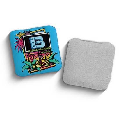 2025 Brotherhood Cornhole Valor Beach Edition ACL Pro Stamped Cornhole Bags