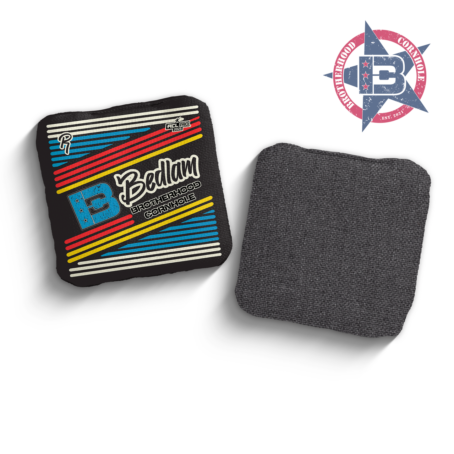 2025 Brotherhood Cornhole Bedlam Vintage Edition ACL Pro Stamped Cornhole Bags