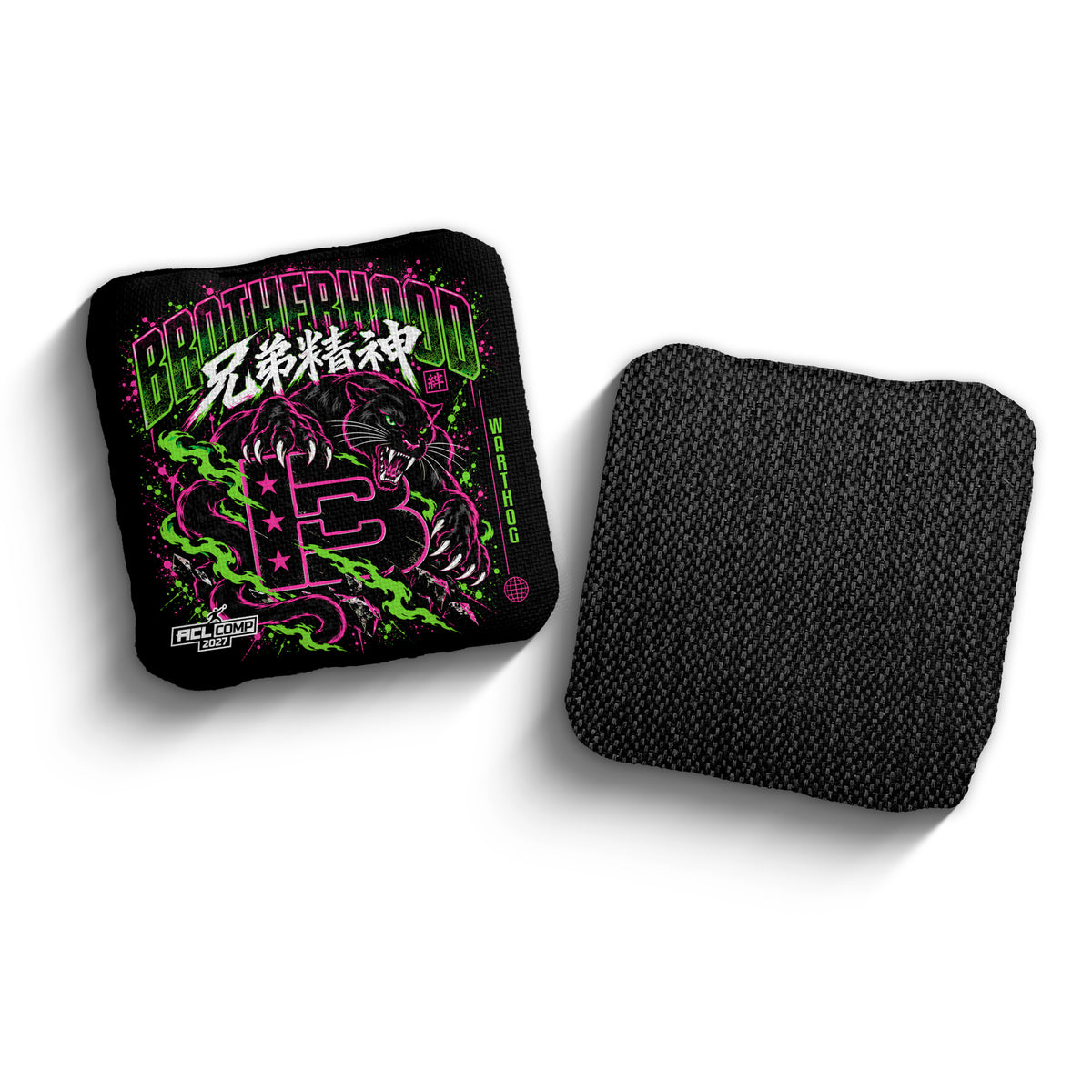 Brotherhood Cornhole Warthog Different Breed panther design cornhole bags