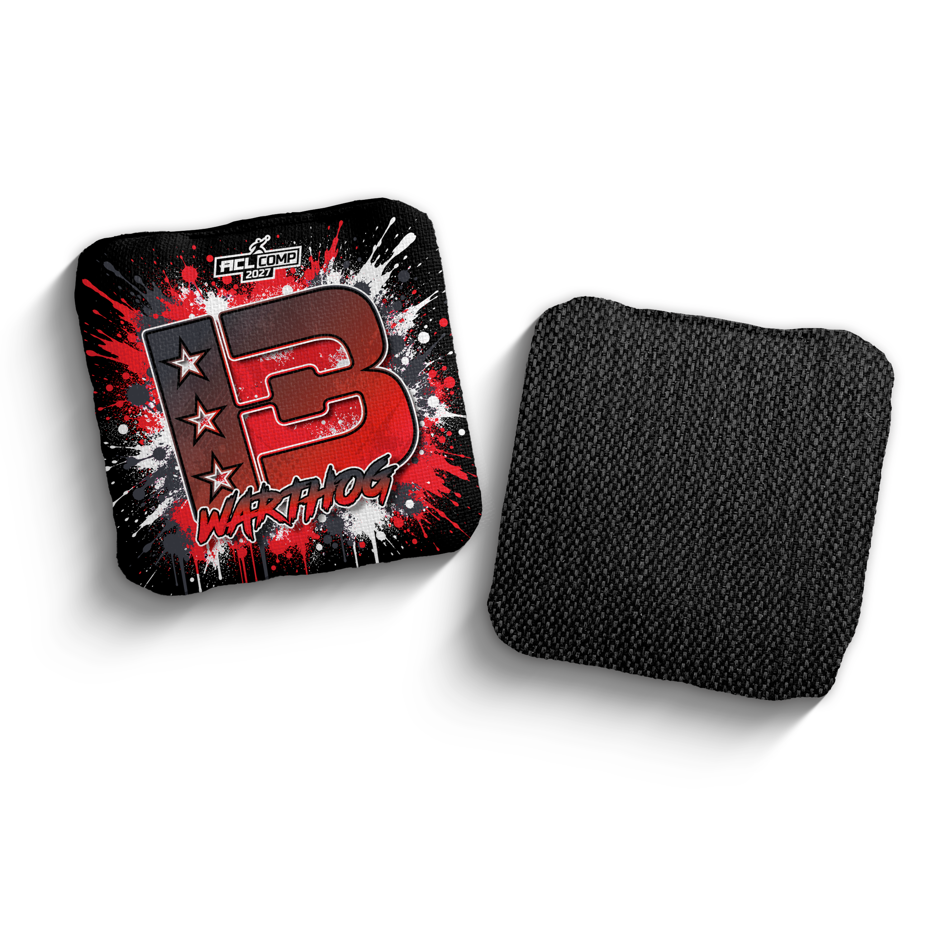 2027 Brotherhood Cornhole Warthog Splatter Edition ACL Comp Stamped Cornhole Bags