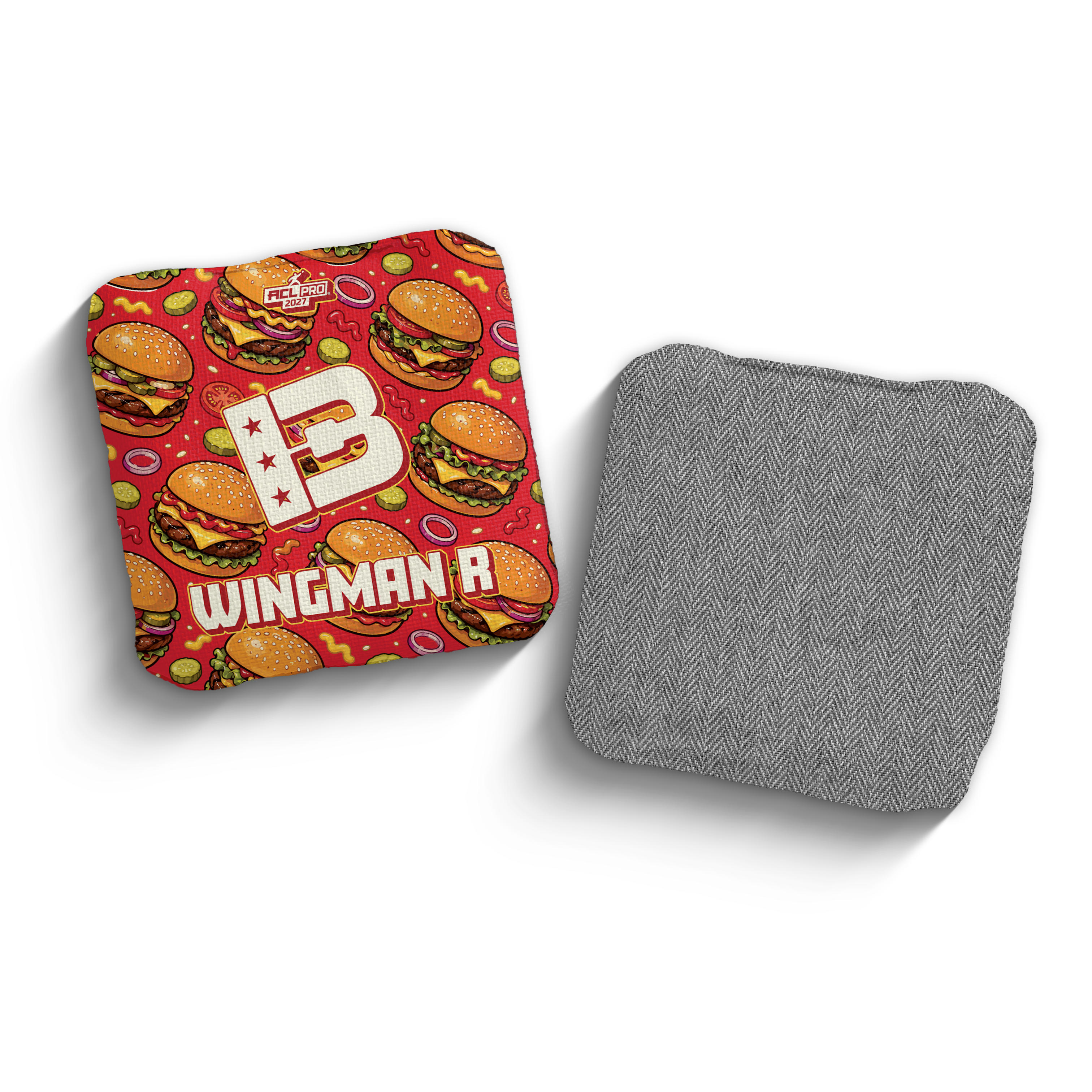 2027 Brotherhood Cornhole Wingman "The Burger" Edition ACL Pro Stamped Cornhole Bags - Brotherhood Cornhole