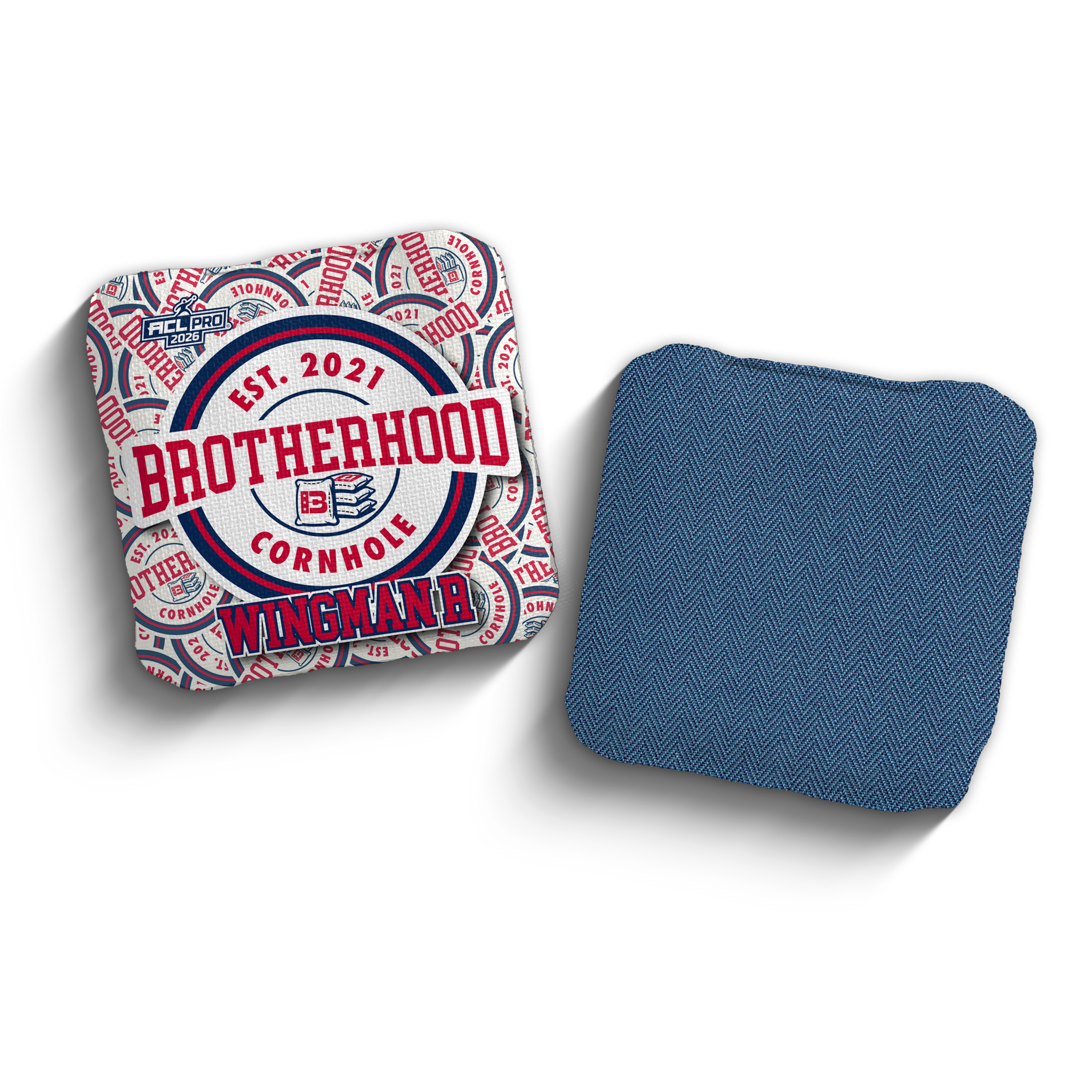2026 Brotherhood Cornhole Wingman Sticker Edition ACL Pro Stamped Cornhole Bags