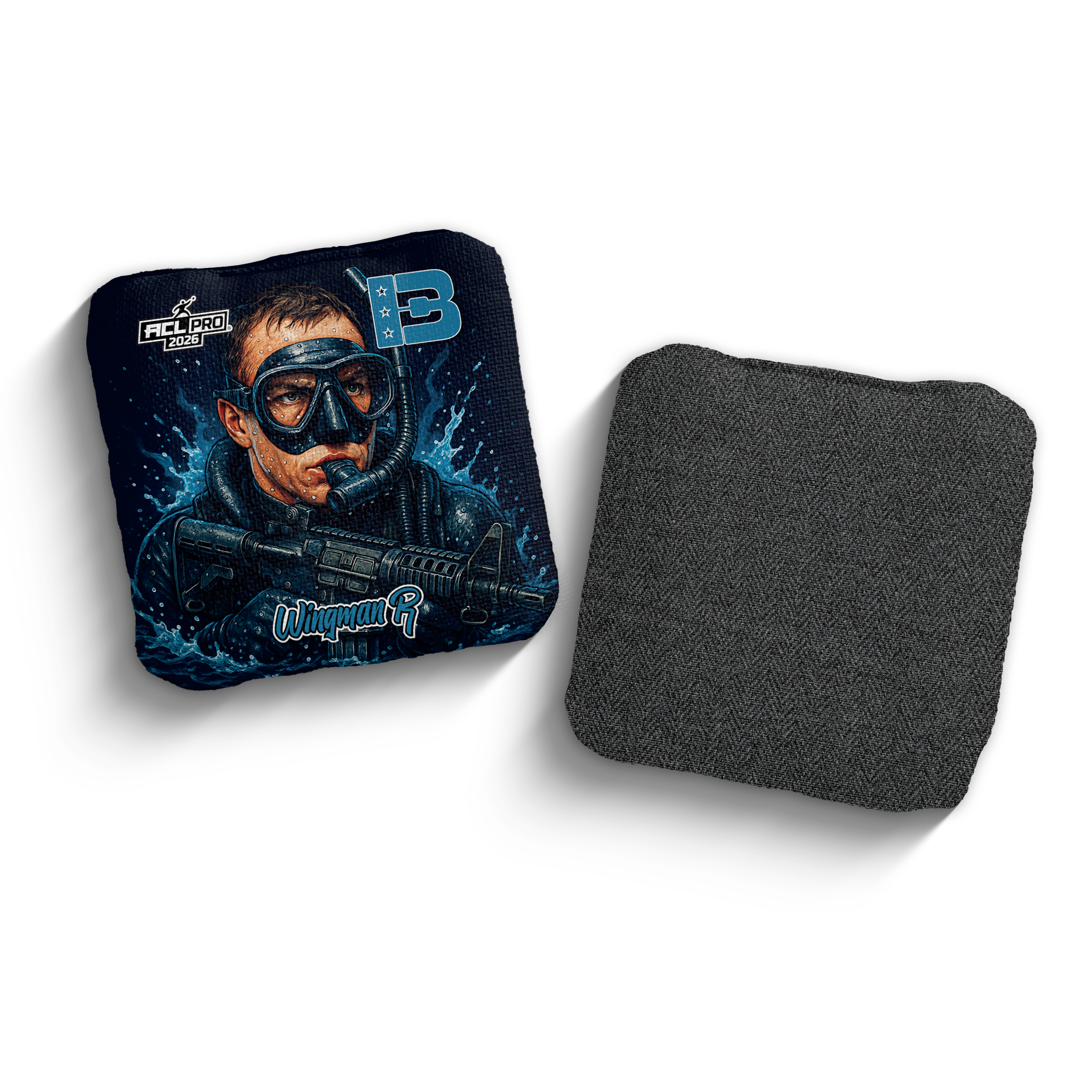 2026 Brotherhood Cornhole Wingman Navy Seal Edition ACL Pro Stamped Cornhole Bags