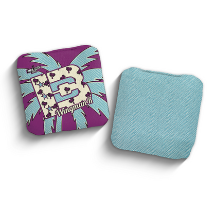 2025 Brotherhood Cornhole Wingman Palm Edition ACL Pro Stamped Cornhole Bags