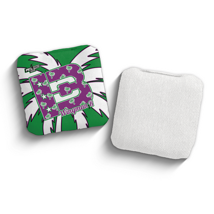2025 Brotherhood Cornhole Wingman Palm Edition ACL Pro Stamped Cornhole Bags