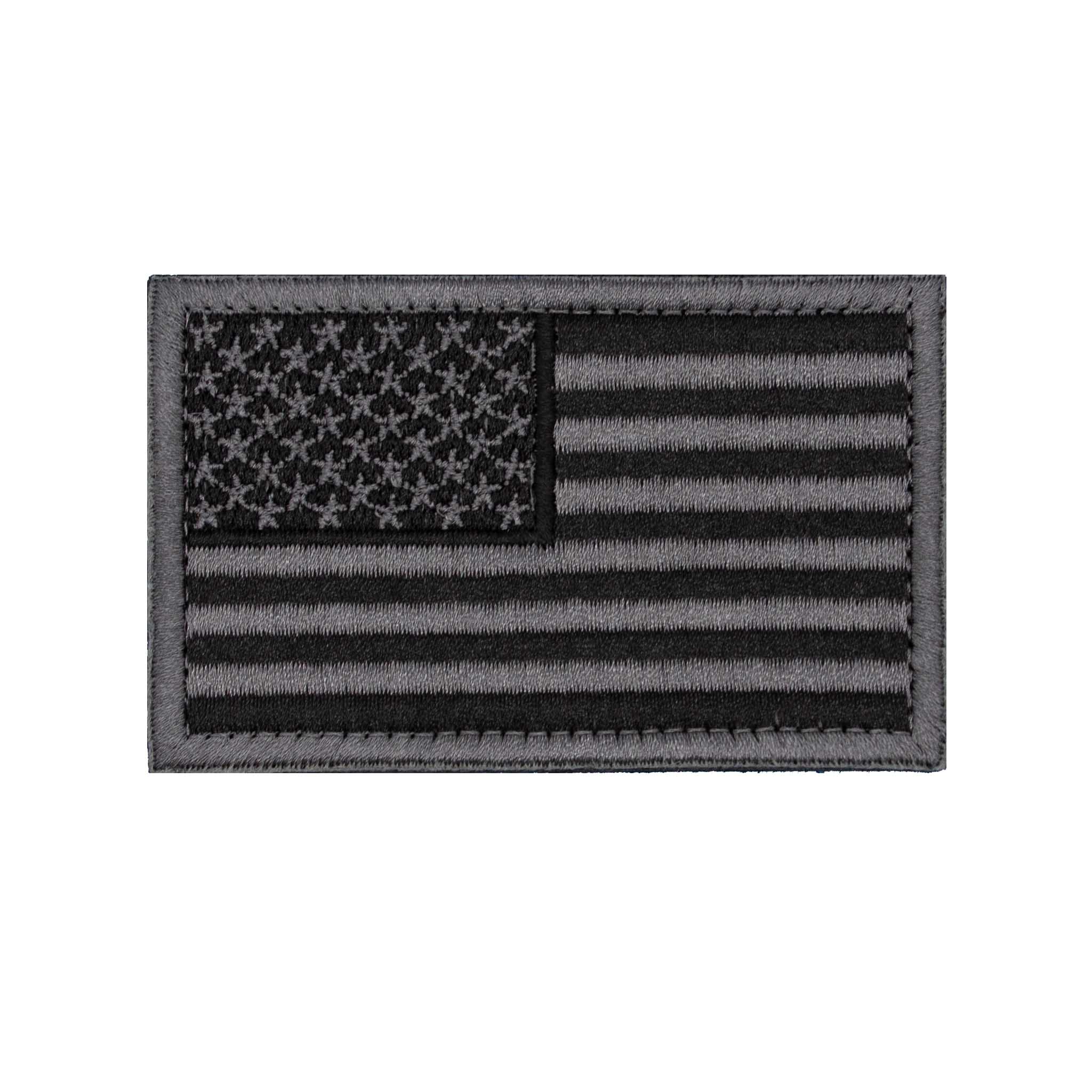 American Flag "Grey" Embroidered Velcro Patch - Brotherhood Cornhole