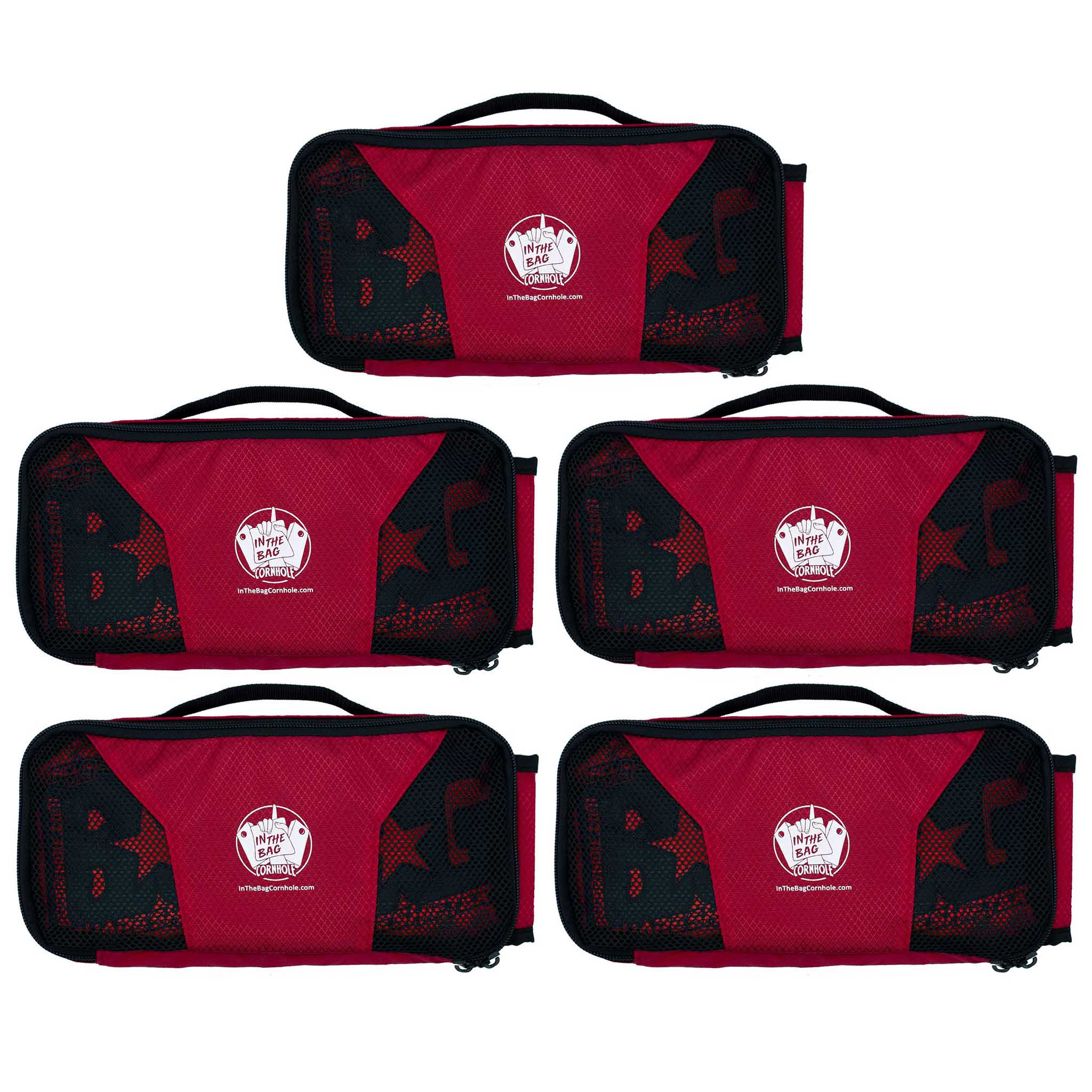 Bag Pouch 5 - PACK (Red Only) - Brotherhood Cornhole