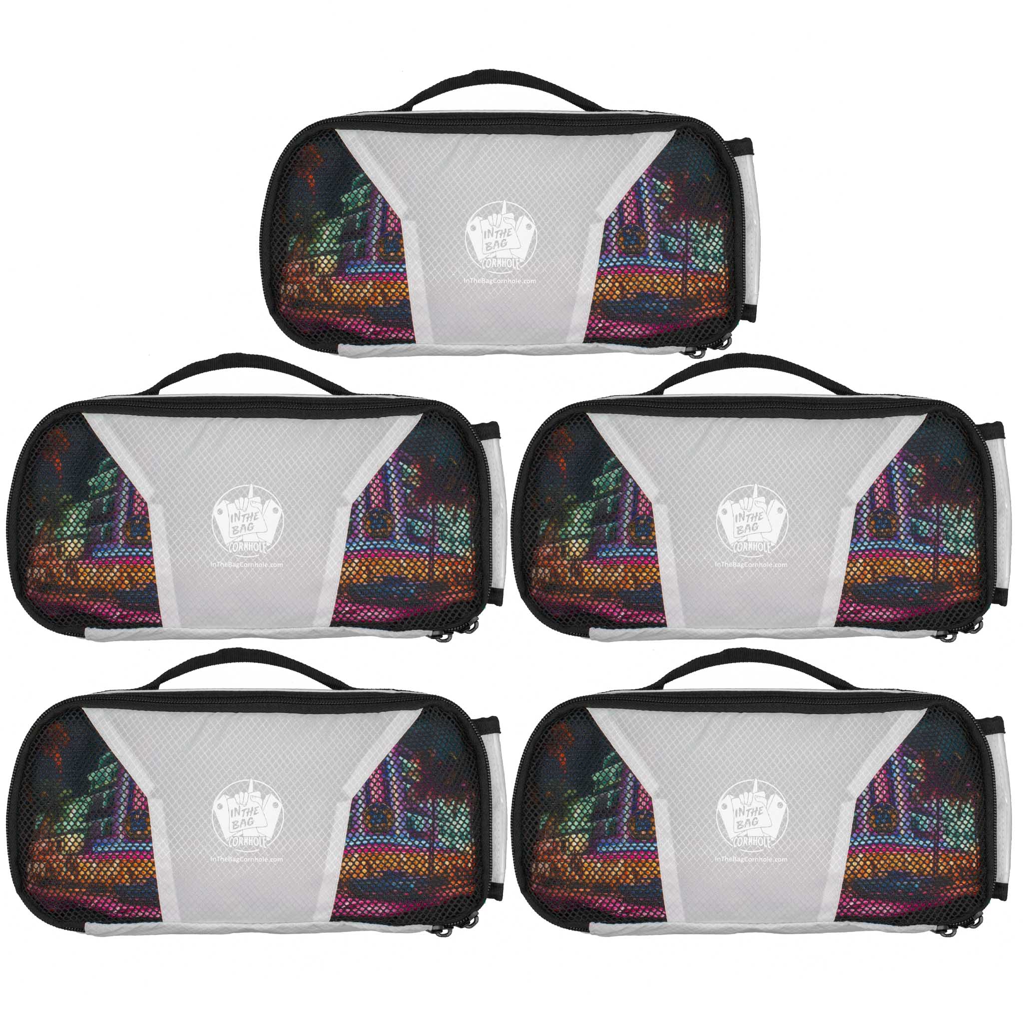 Bag Pouch 5 - PACK (White Only) - Brotherhood Cornhole