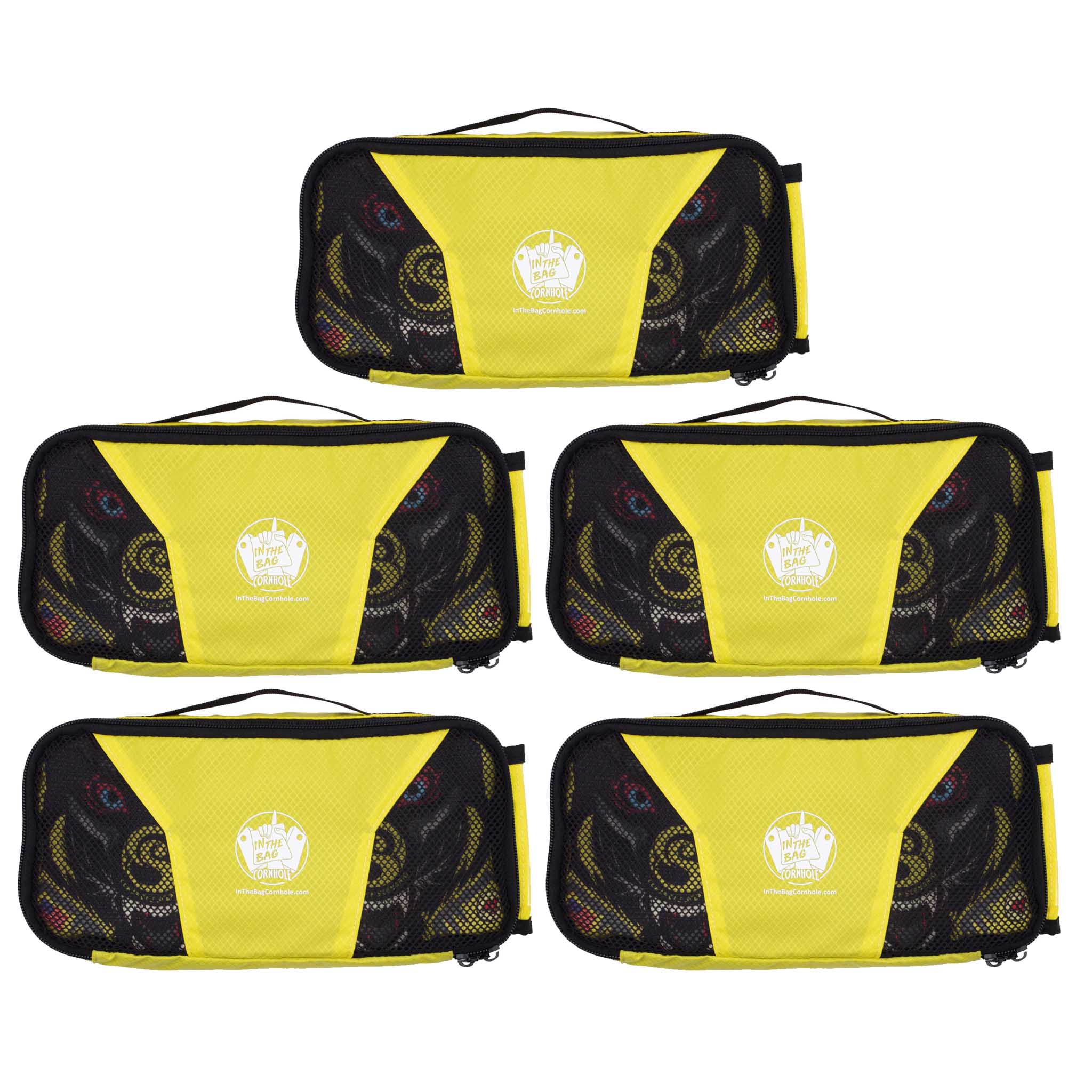 Bag Pouch 5 - PACK (Yellow Only) - Brotherhood Cornhole