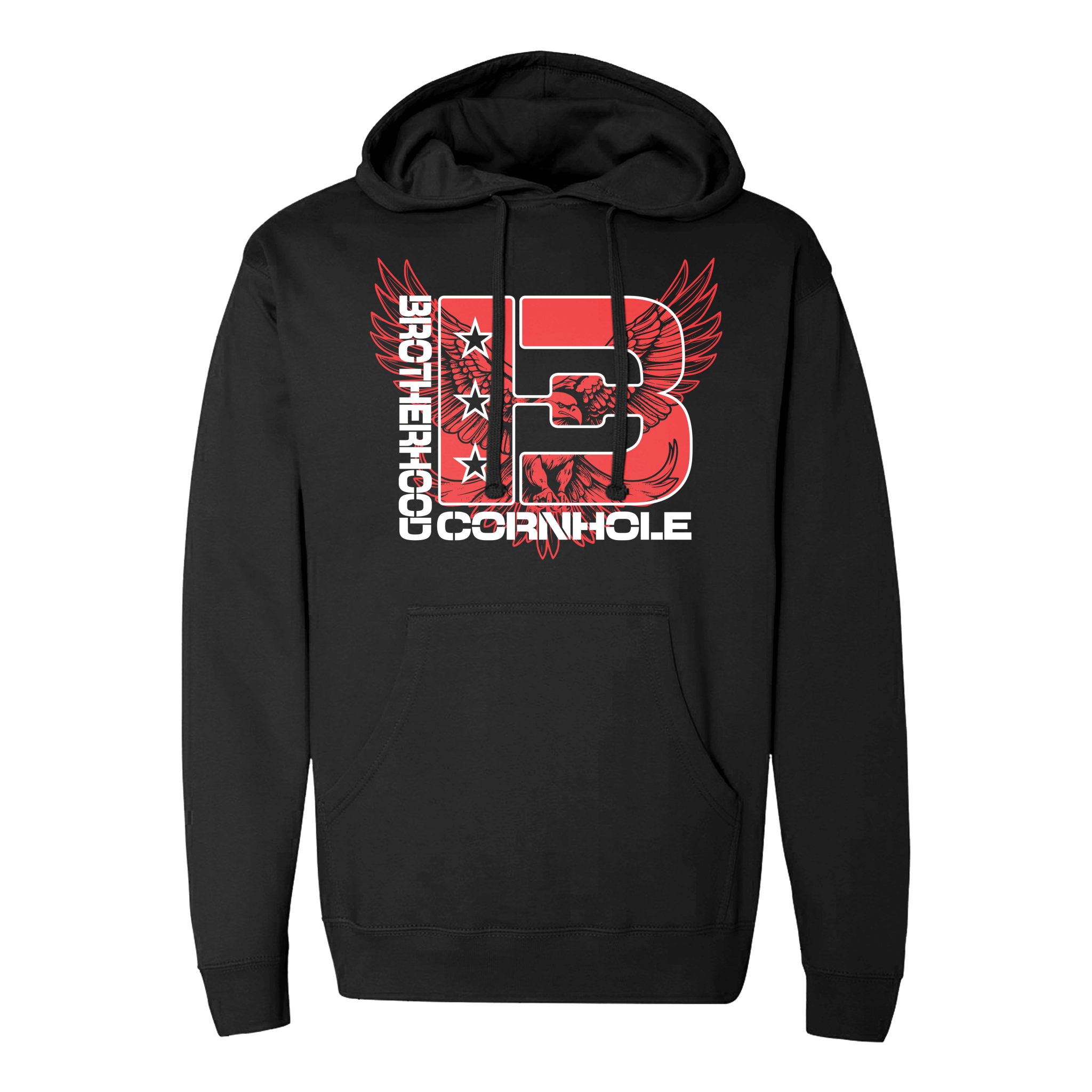 Brotherhood Cornhole Eagle Logo Hoodie - Brotherhood Cornhole