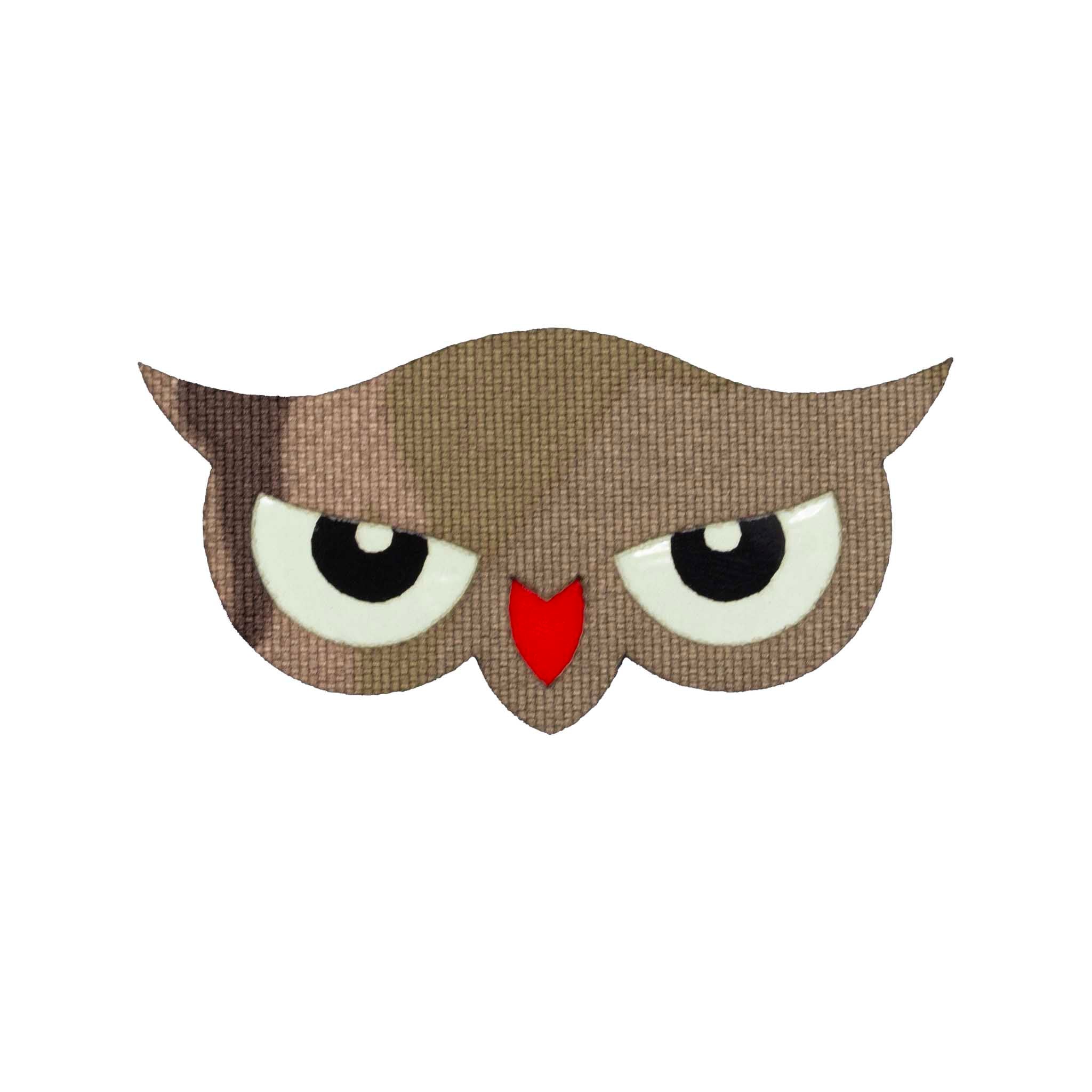 "Camo Owl" Glow - In - The - Dark Embroidered Velcro Patch - Brotherhood Cornhole