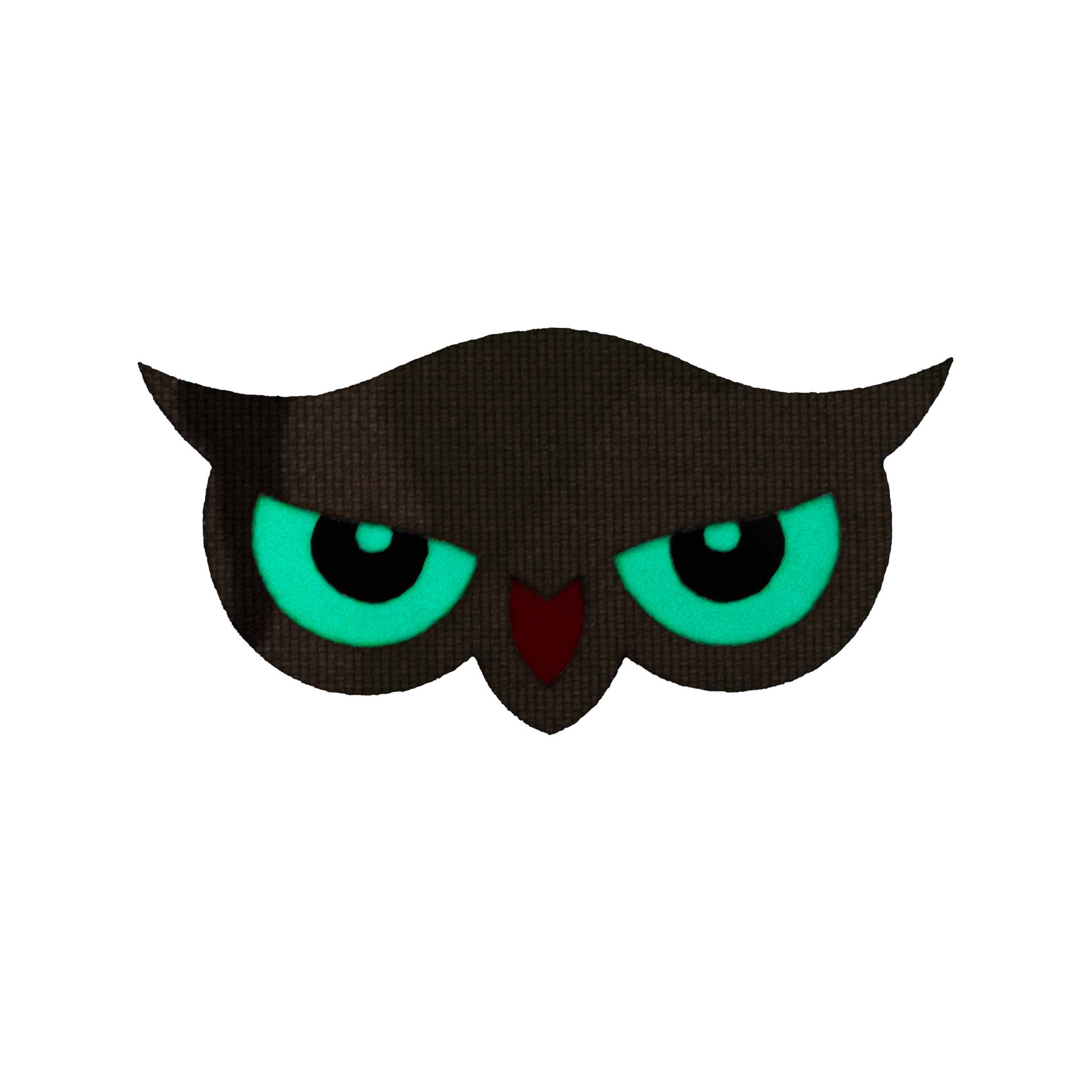 "Camo Owl" Glow - In - The - Dark Embroidered Velcro Patch - Brotherhood Cornhole