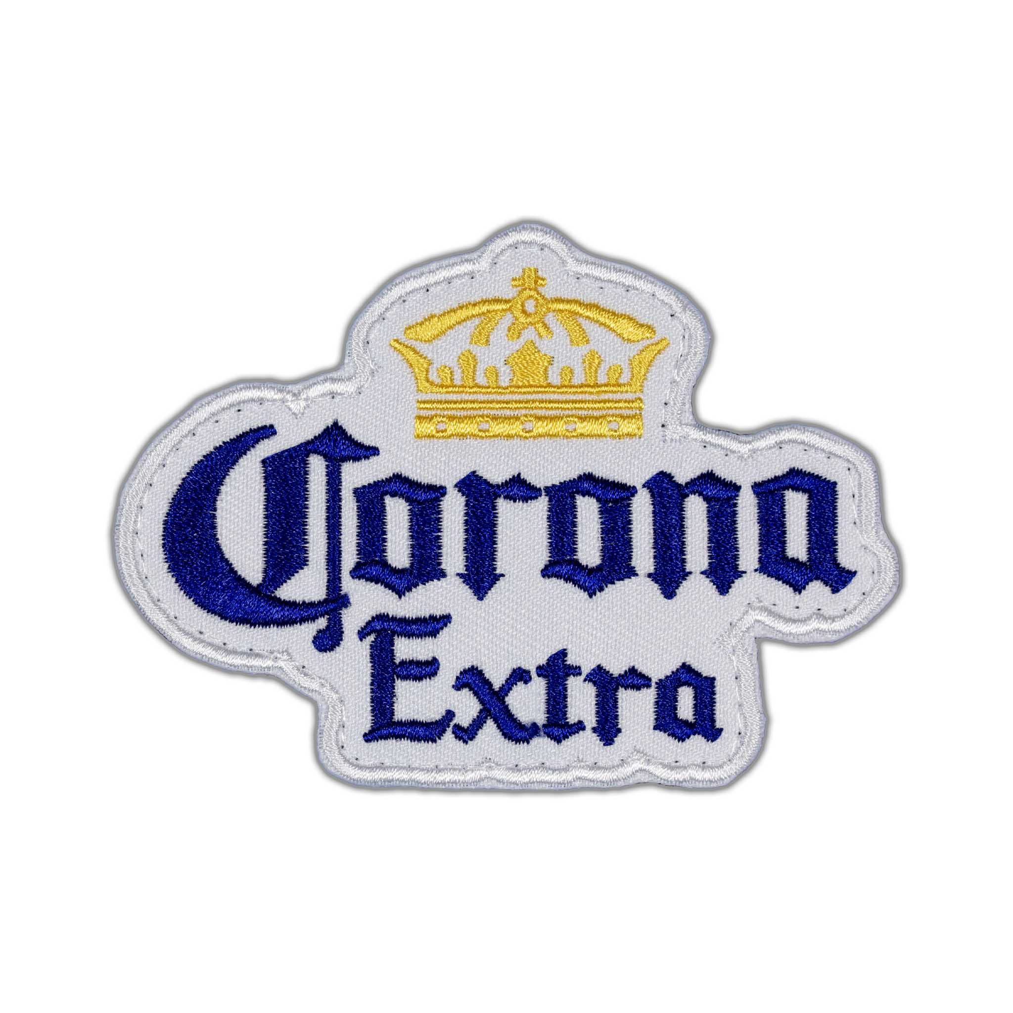 "Corona Extra" Beer Logo Embroidered Velcro Patch - Brotherhood Cornhole