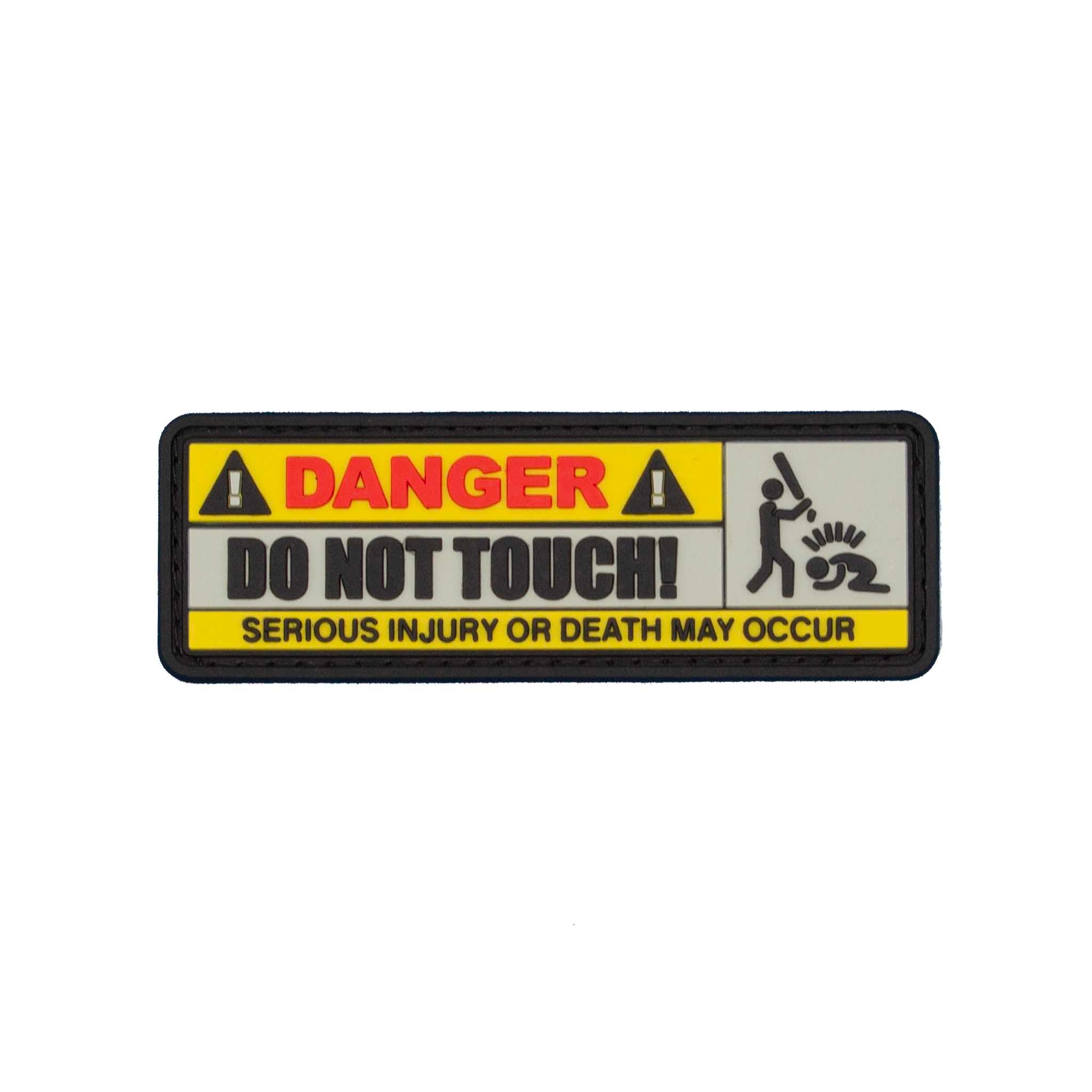 "Danger Do Not Touch" PVC Velcro Patch - Brotherhood Cornhole