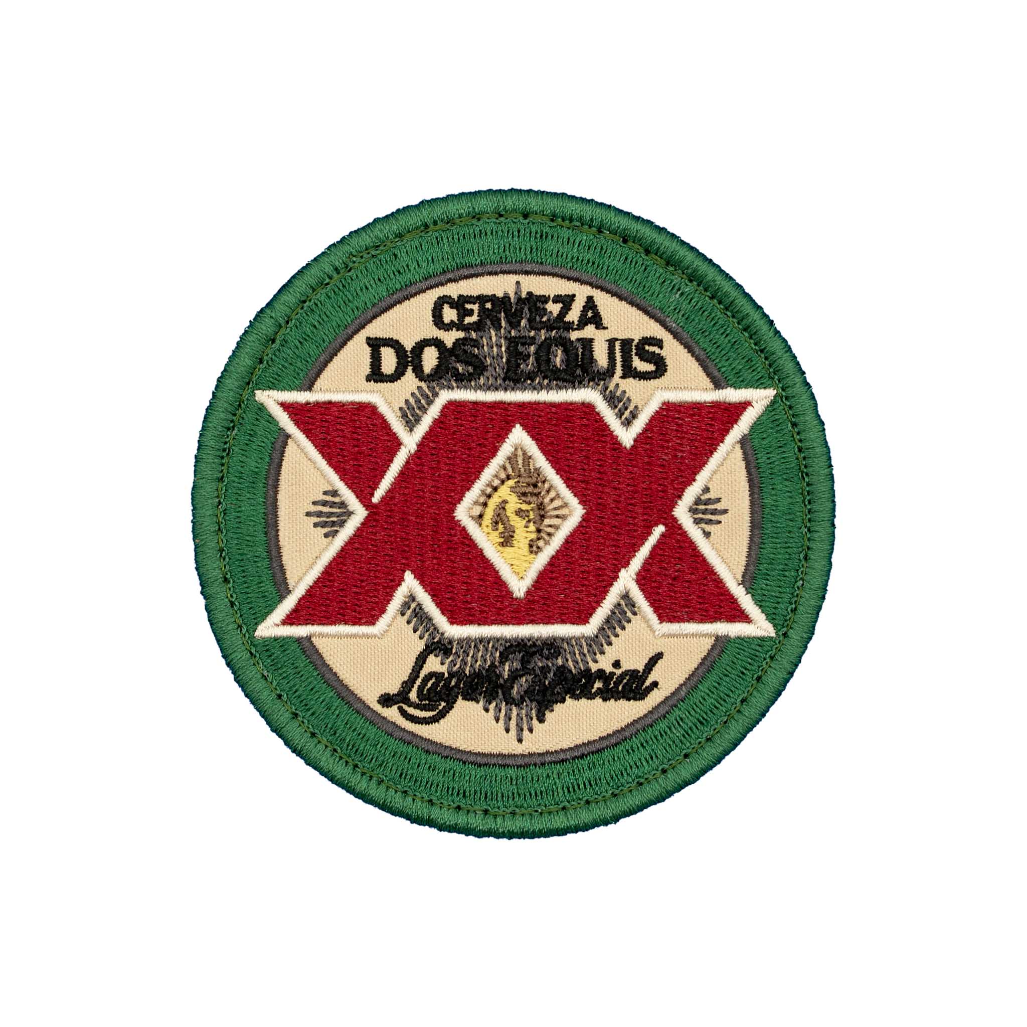 "Dos Equis" Beer Logo Embroidered Velcro Patch - Brotherhood Cornhole