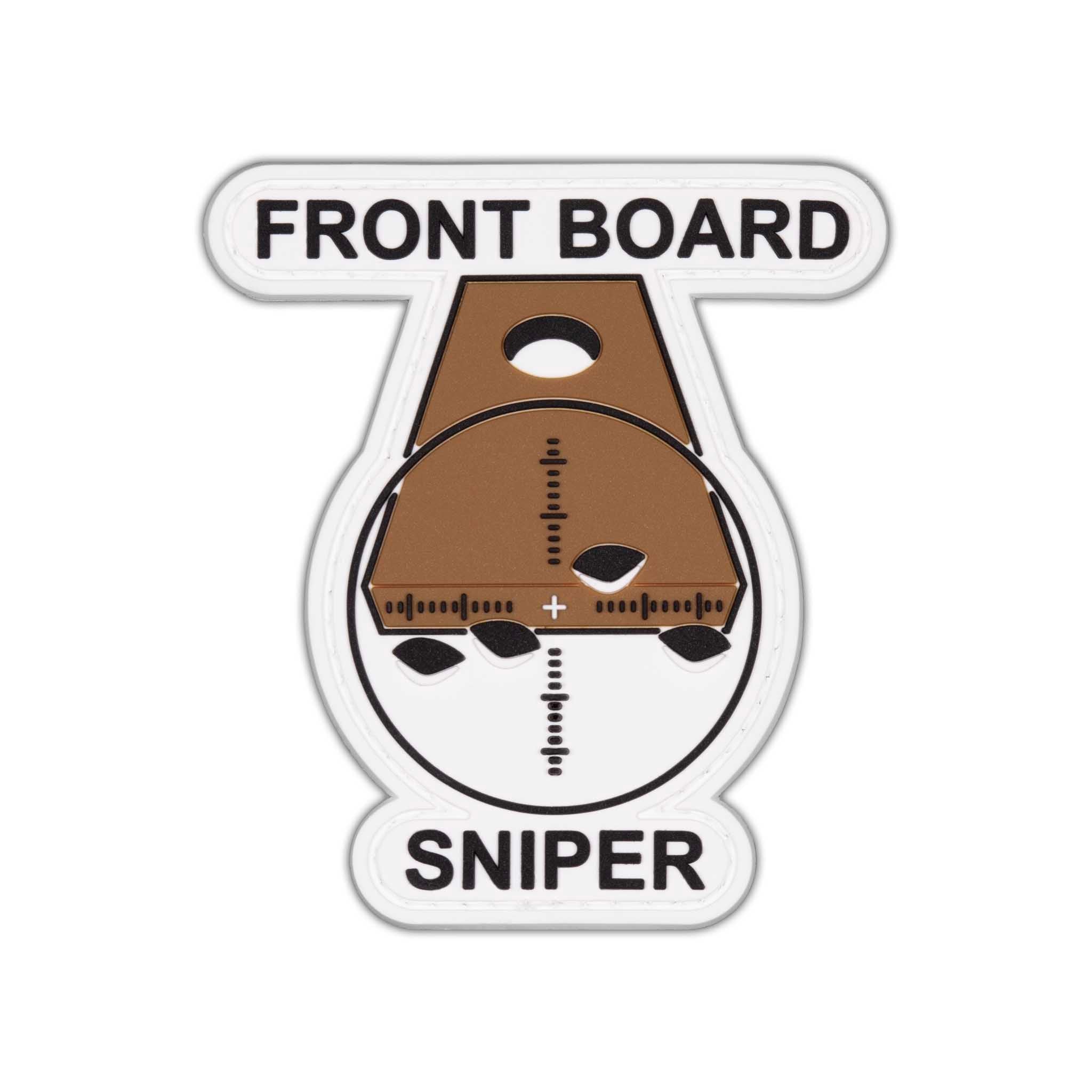 "Front Board Sniper" PVC Velcro Patch - Brotherhood Cornhole