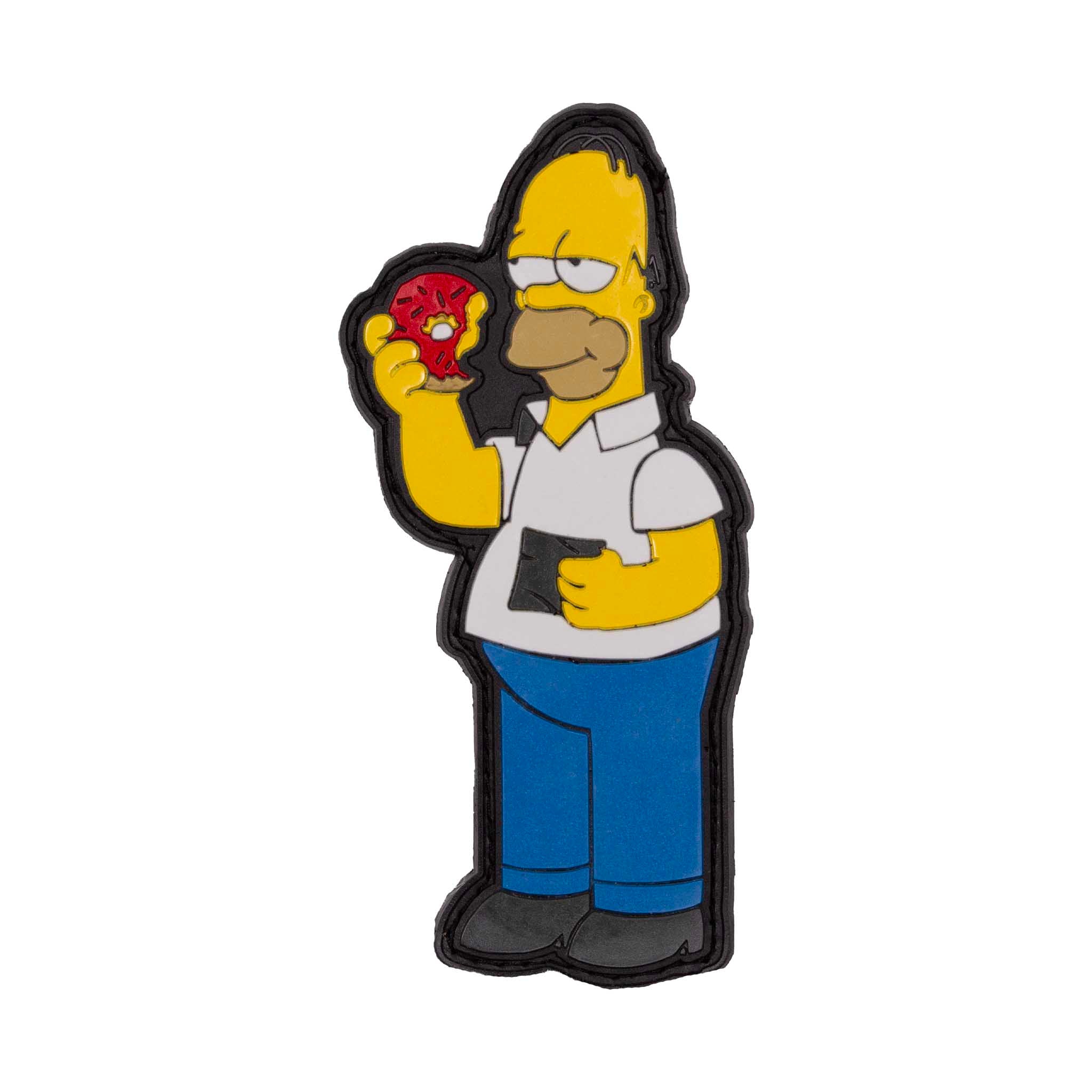 "Homer Simpson Throwing" PVC Velcro Patch - Brotherhood Cornhole
