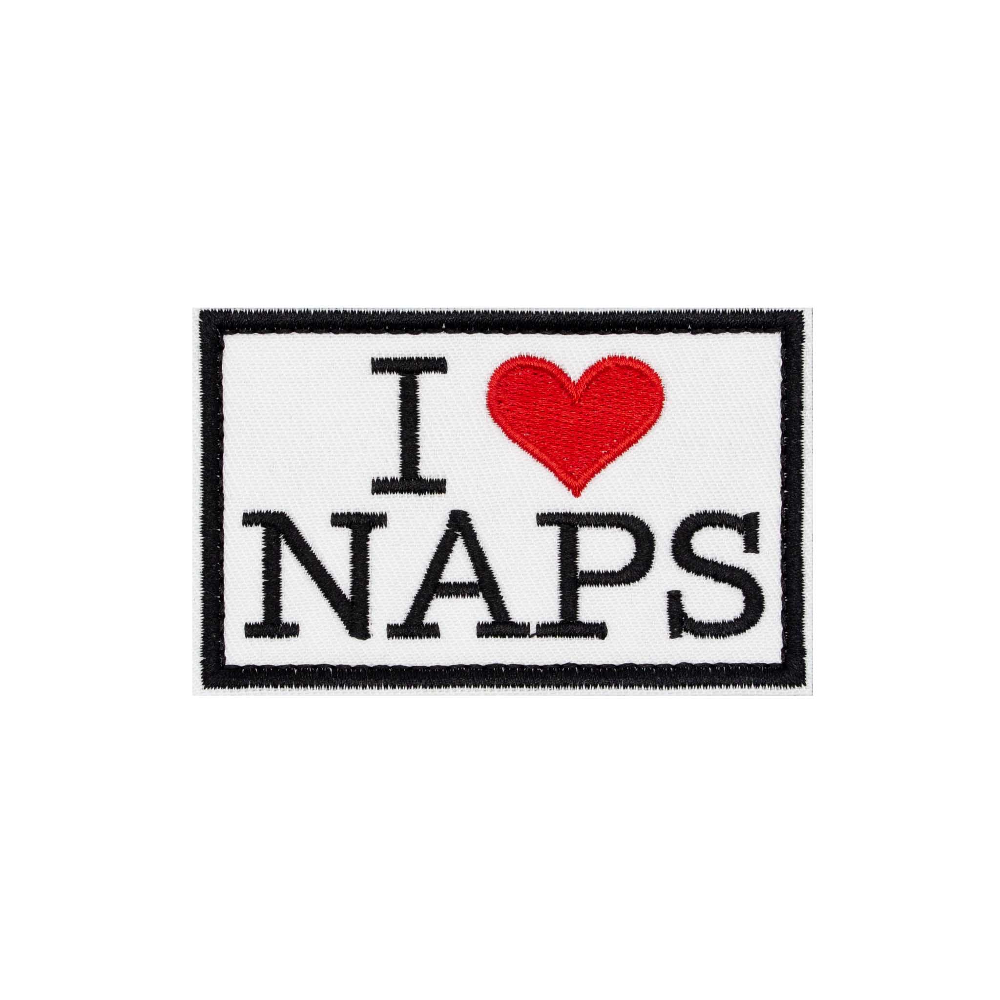 "I Love Naps" Embroidered Velcro Patch - Brotherhood Cornhole