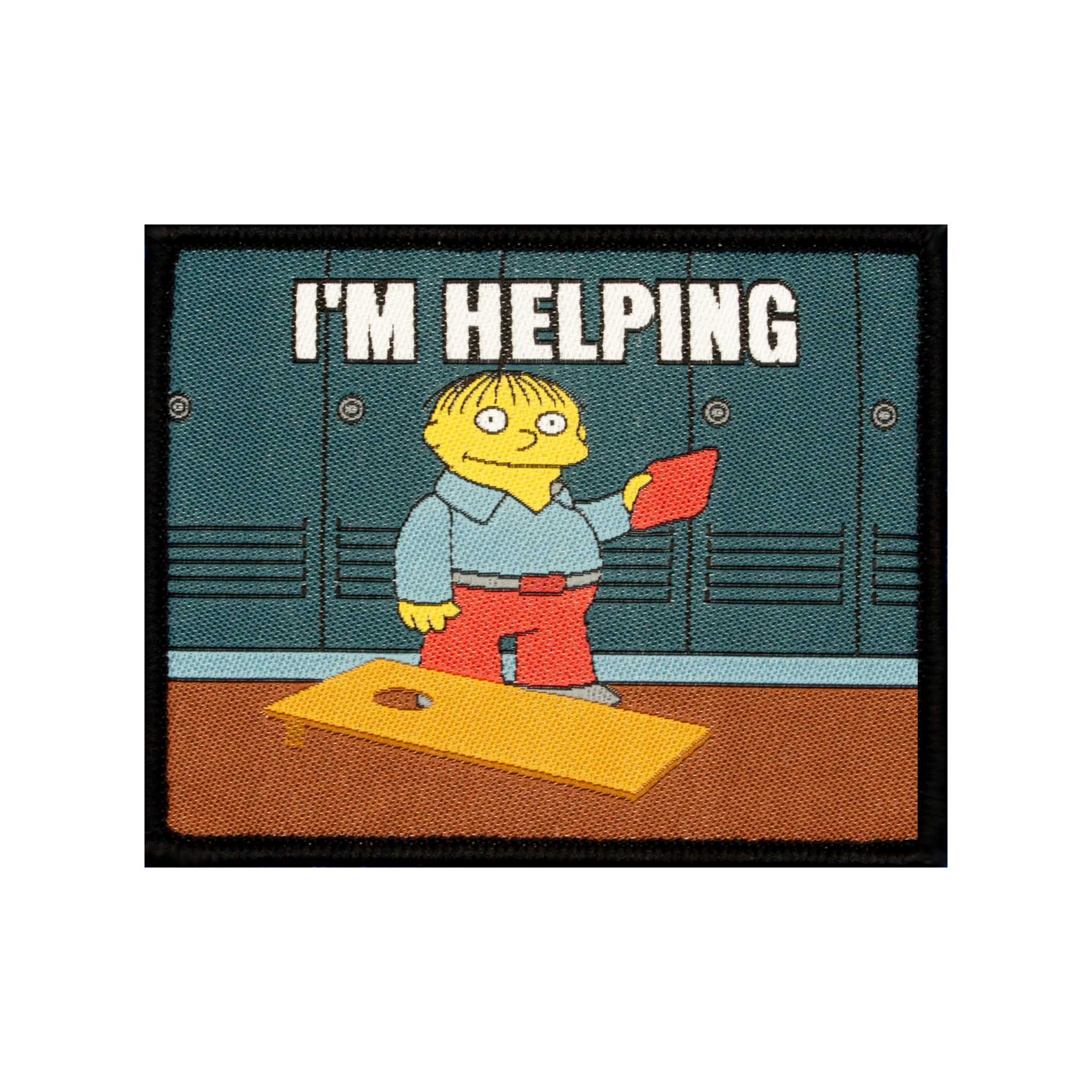 "I'm Helping - Simpsons" Velcro Patch - Brotherhood Cornhole