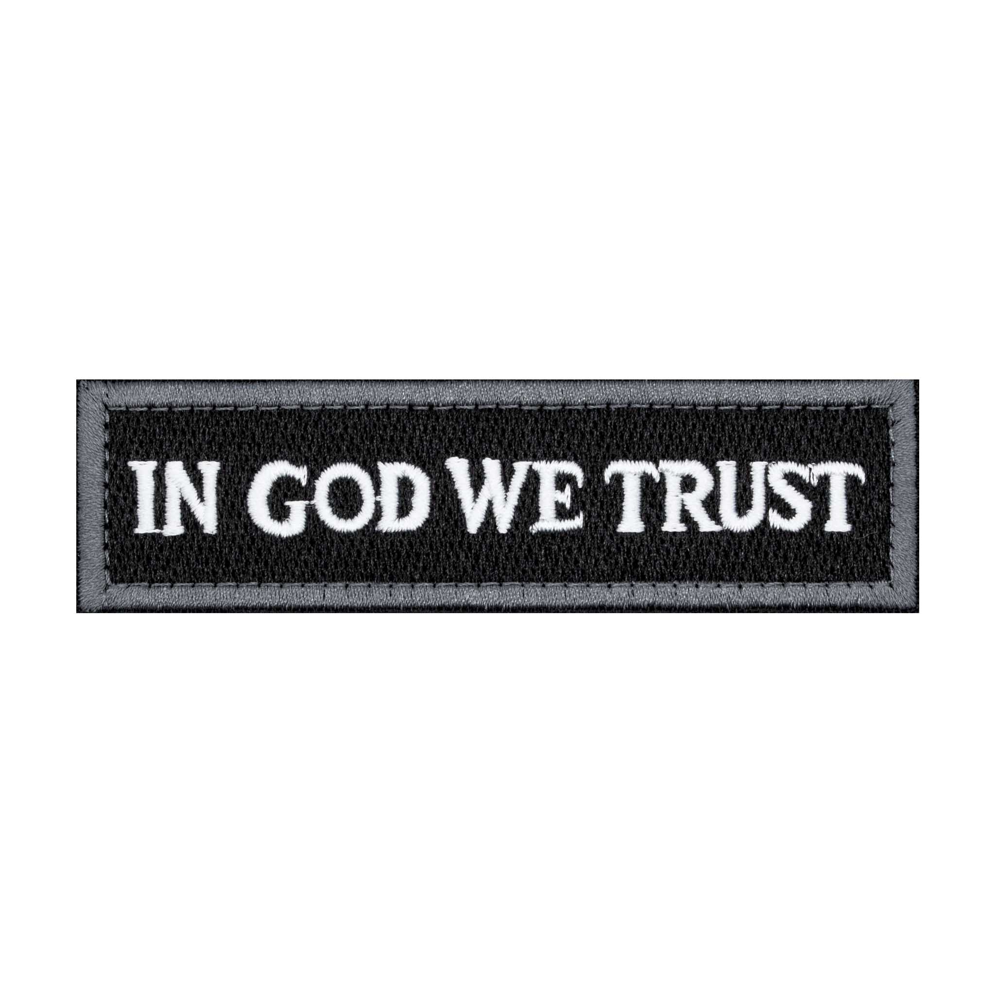 "In God We Trust" Embroidered Velcro Patch - Brotherhood Cornhole