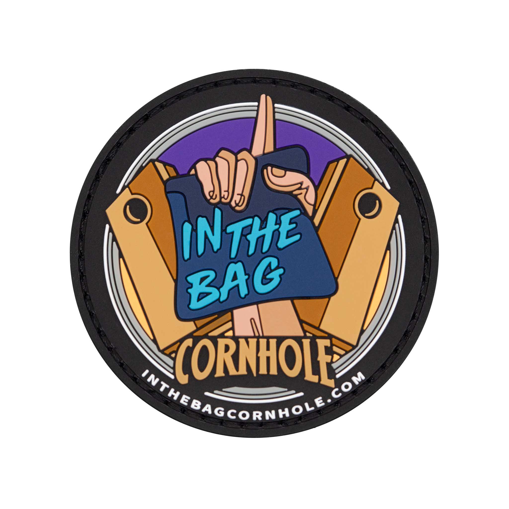 In The Bag PVC Velcro Patch - Brotherhood Cornhole