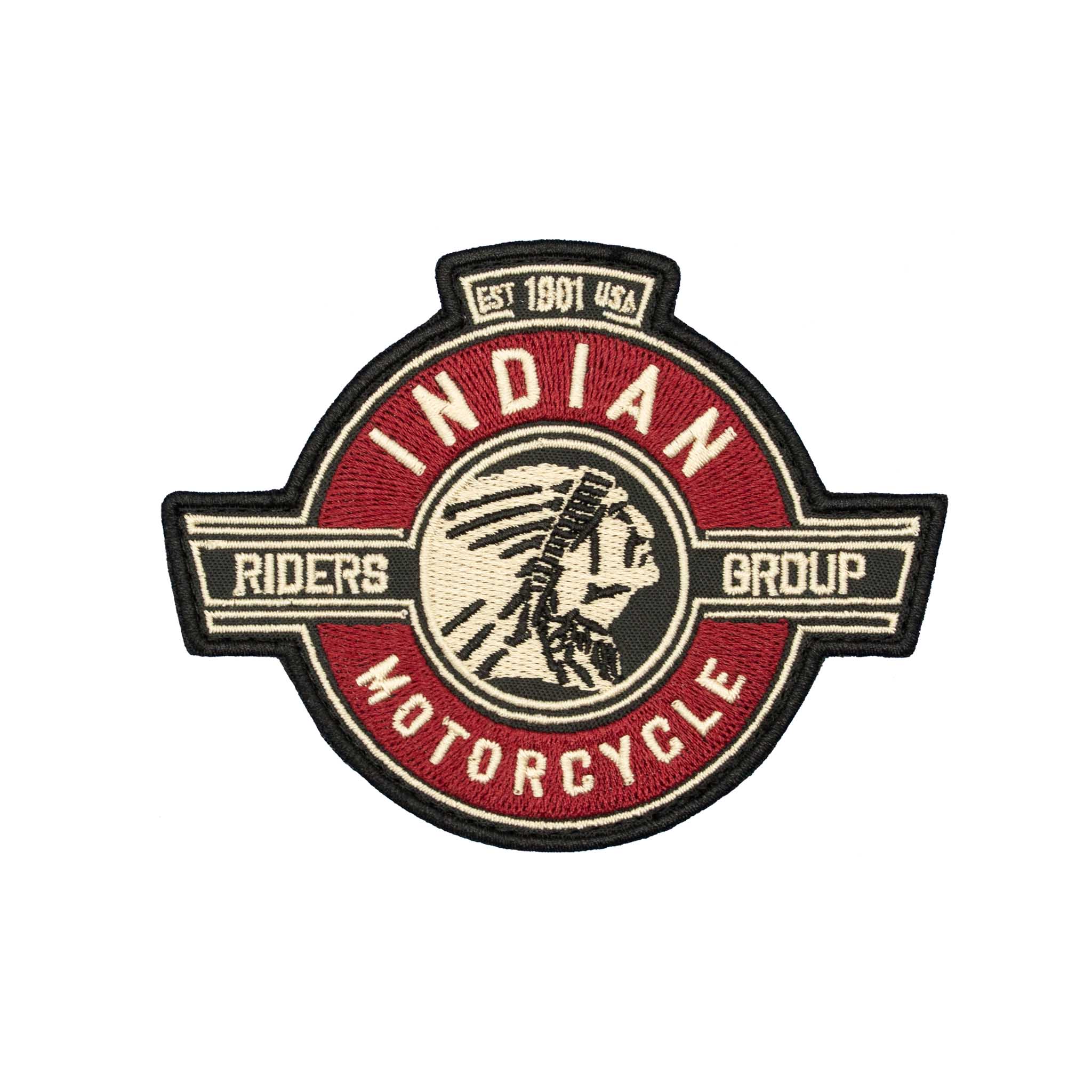 "Indian Motorcycle" Embroidered Velcro Patch - Brotherhood Cornhole