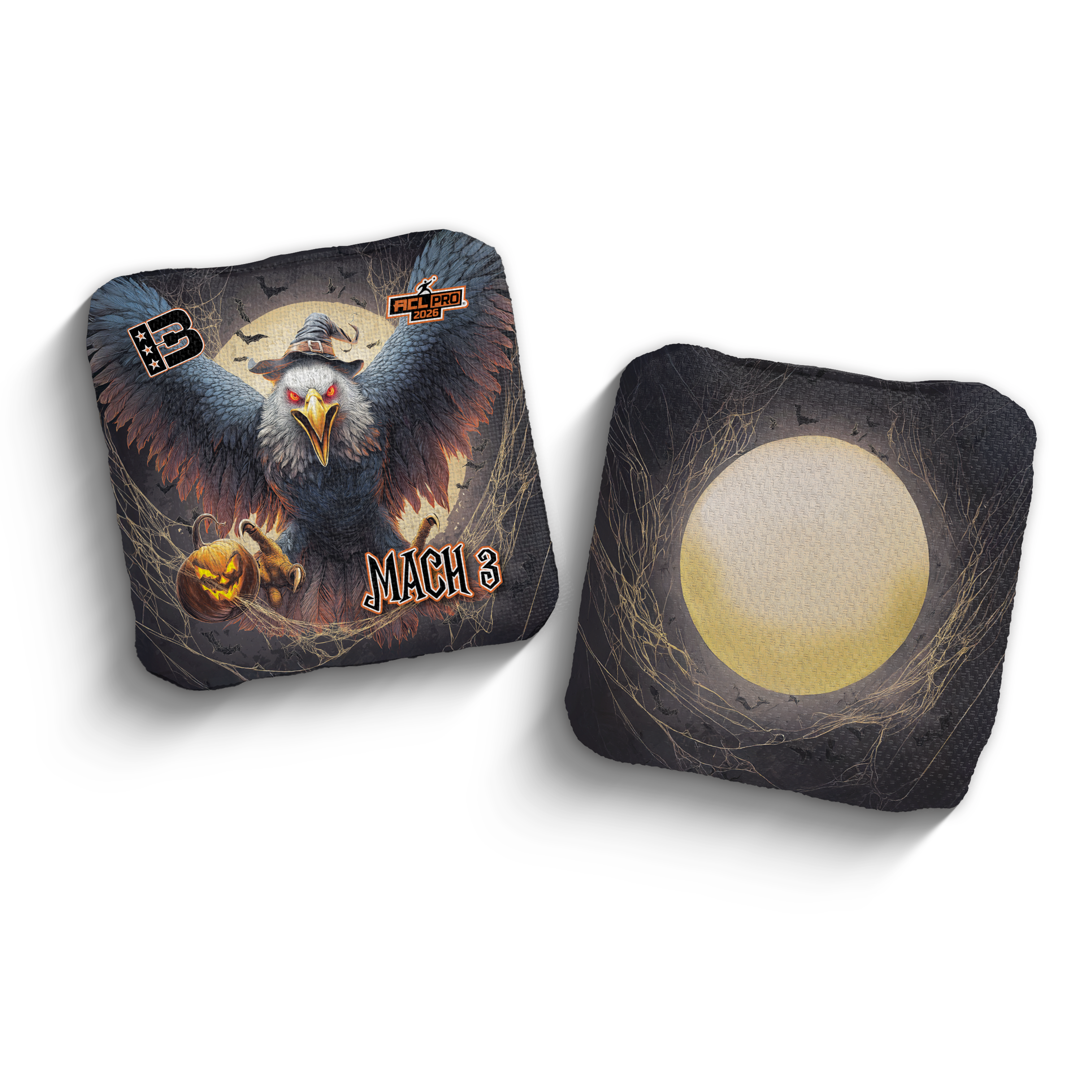 2026 Brotherhood Cornhole Mach 3 Halloween Edition ACL Pro Stamped Cornhole Bags