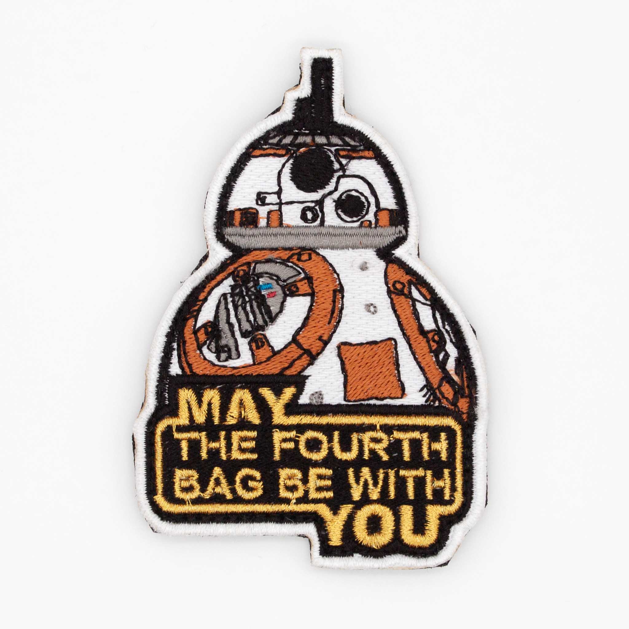 "May The Fourth Bag Be With You" Embroidered Velcro Patch - Brotherhood Cornhole