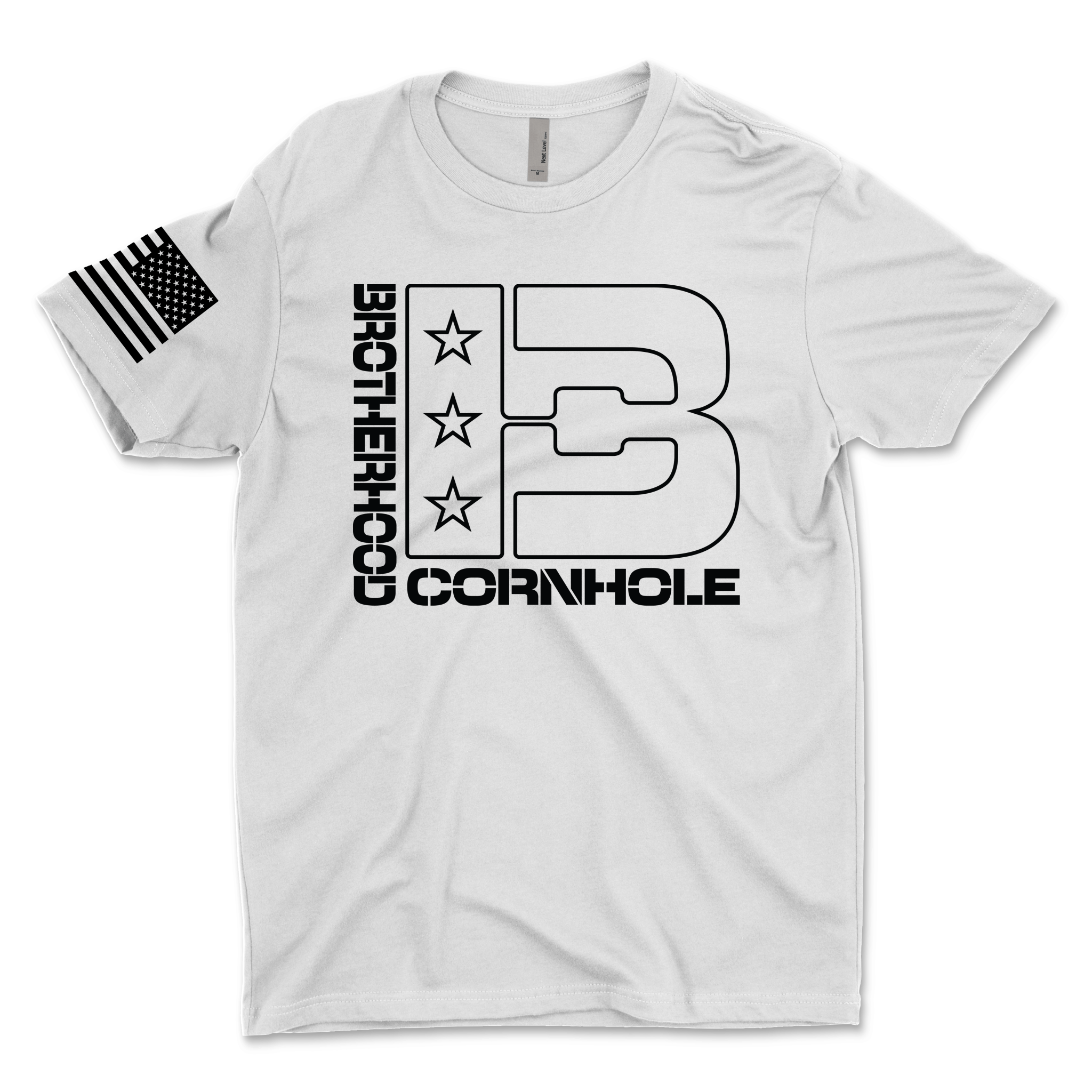 Men's BC Outline Logo T-Shirt - Brotherhood Cornhole