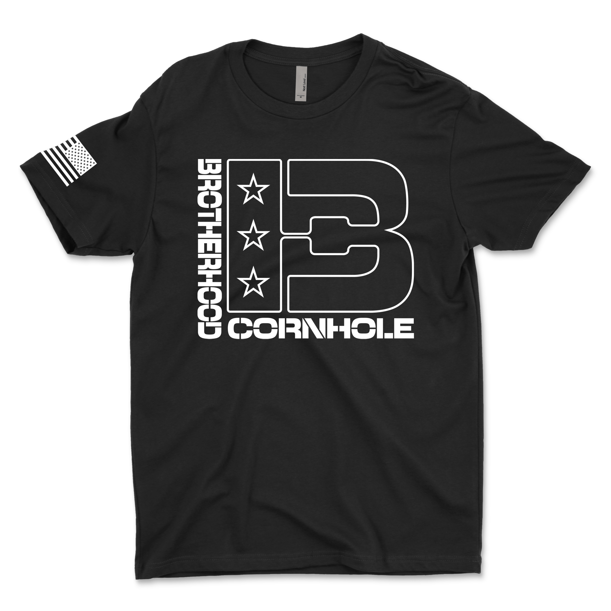 Men's BC Outline Logo T-Shirt - Brotherhood Cornhole
