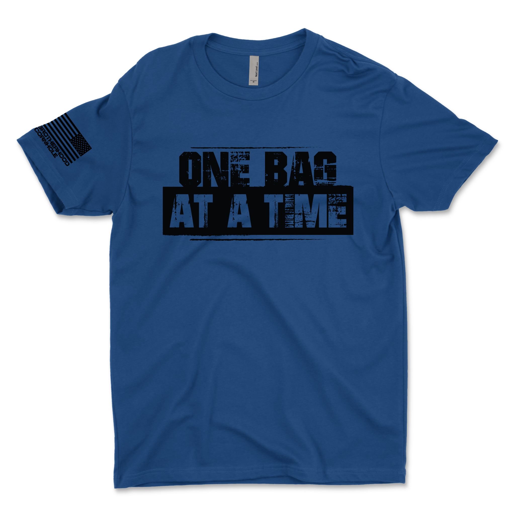 Men's "One Bag at a Time" T-Shirt - Brotherhood Cornhole