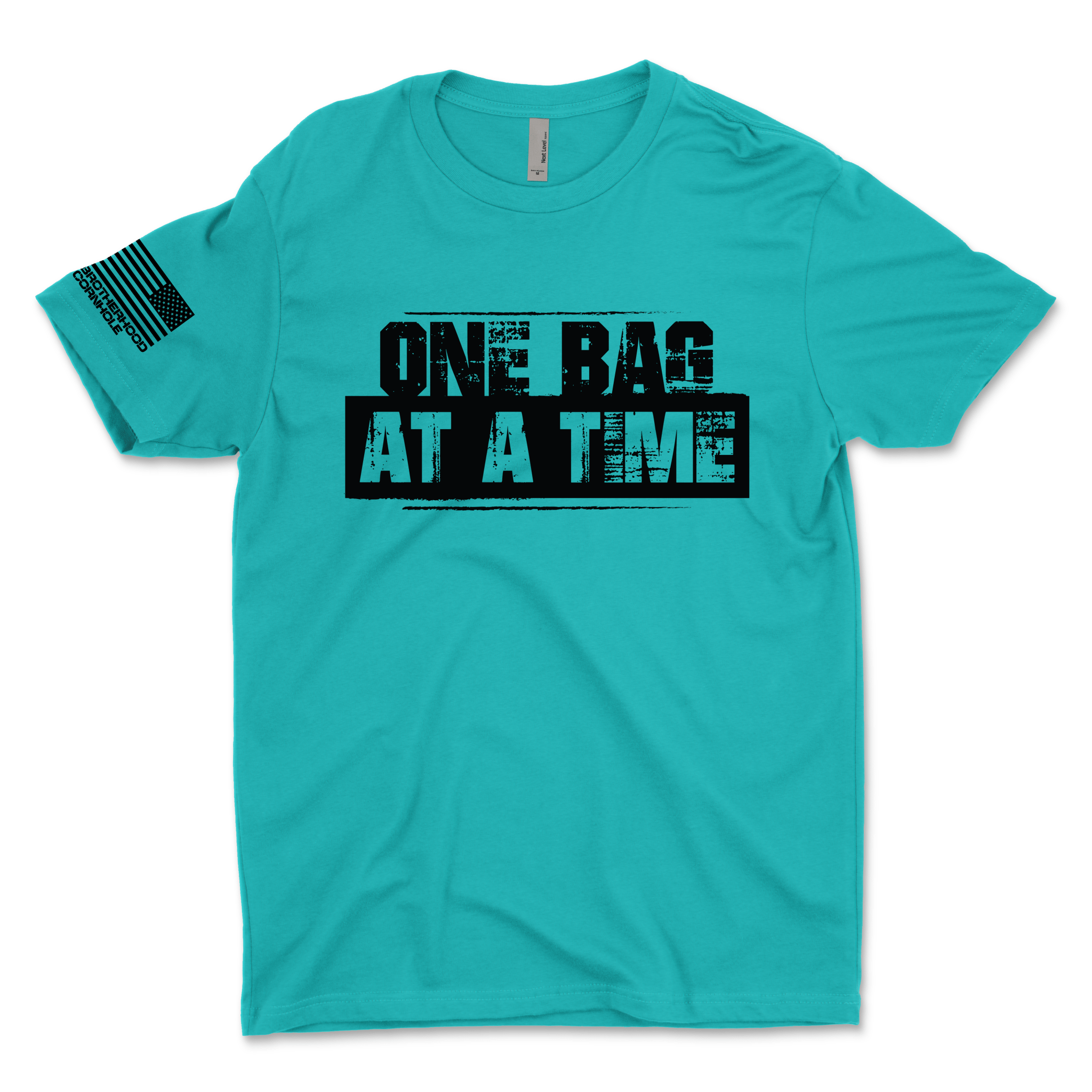 Men's "One Bag at a Time" T-Shirt - Brotherhood Cornhole