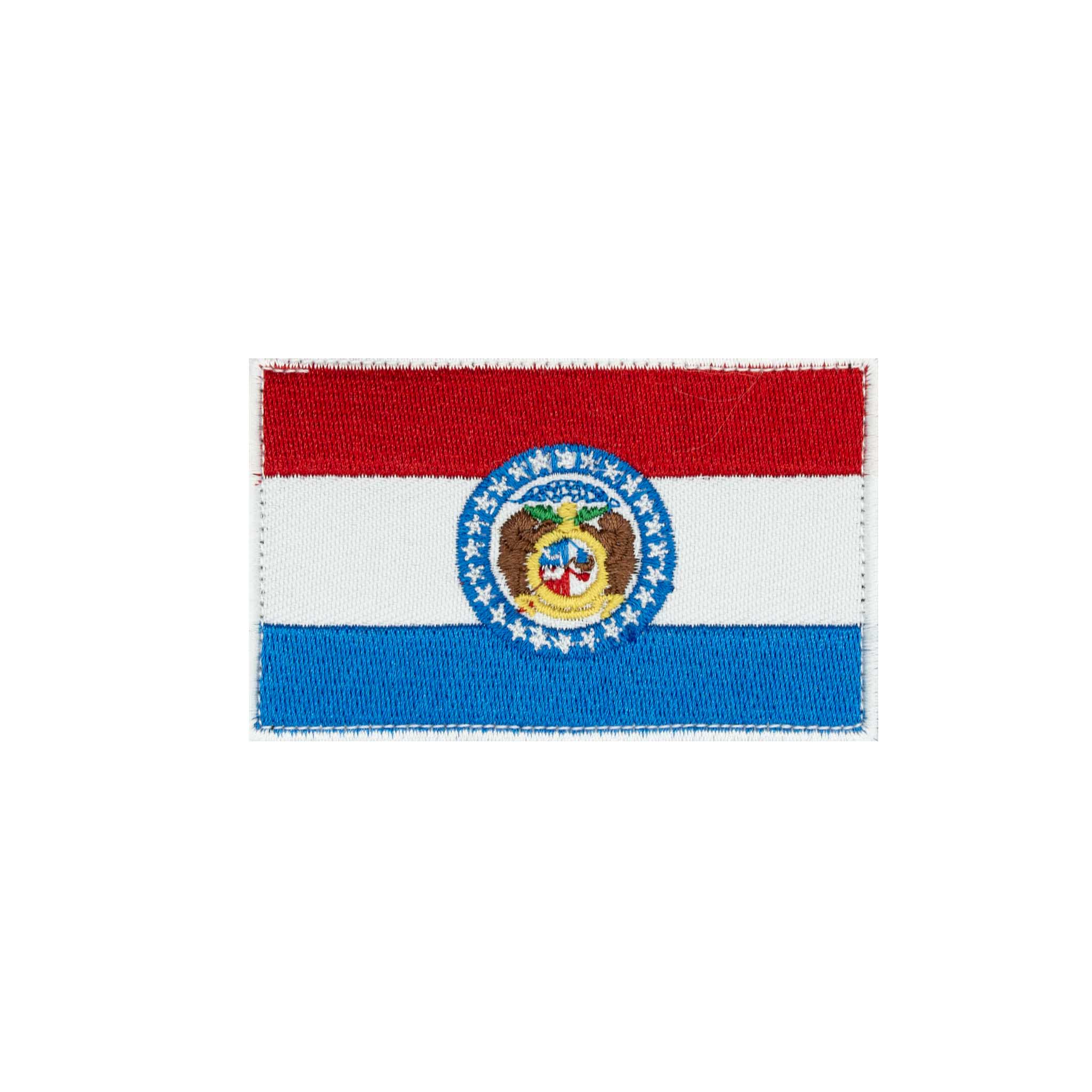 "Missouri State Flag" Embroidered Velcro Patch - Brotherhood Cornhole