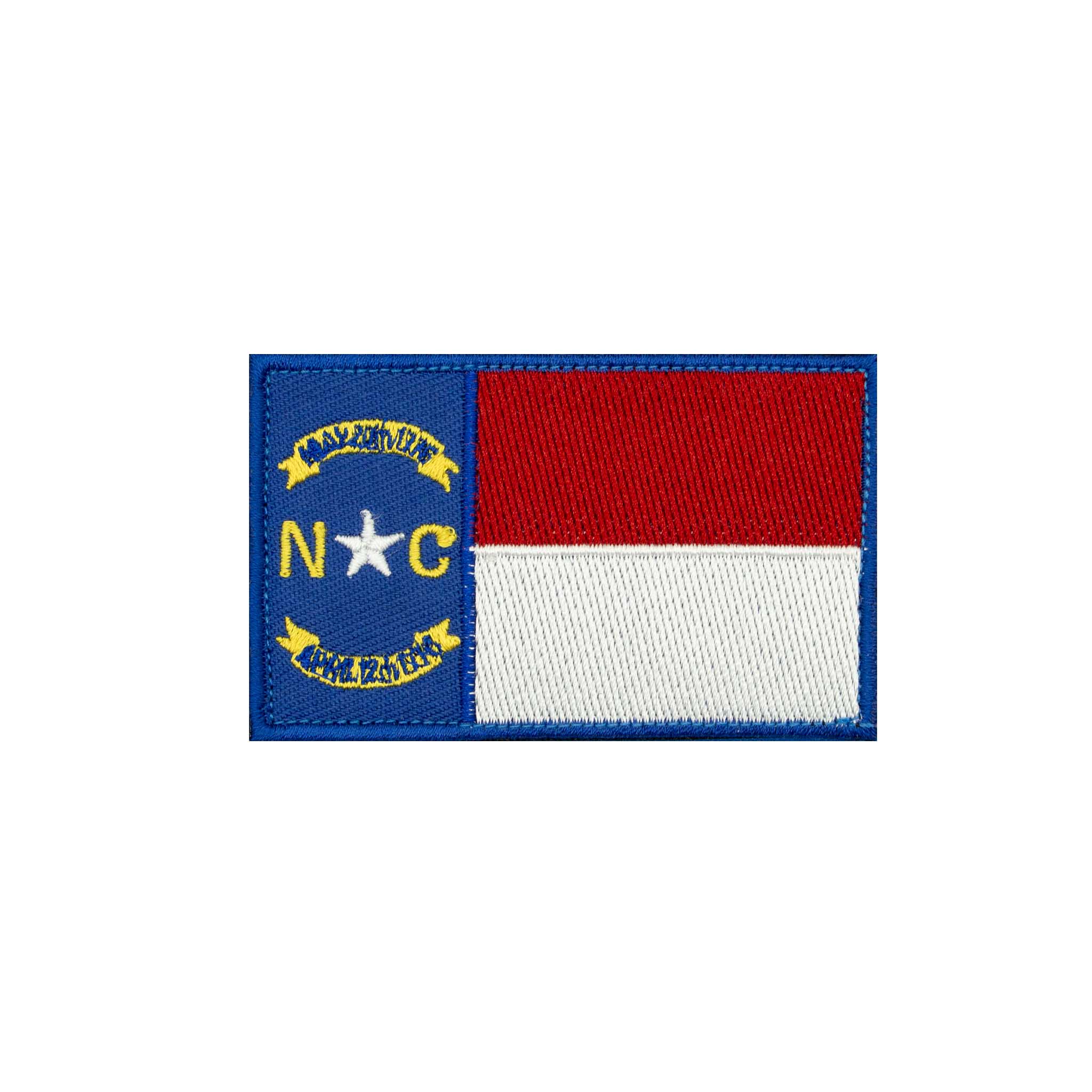 "North Carolina State Flag" Embroidered Velcro Patch - Brotherhood Cornhole