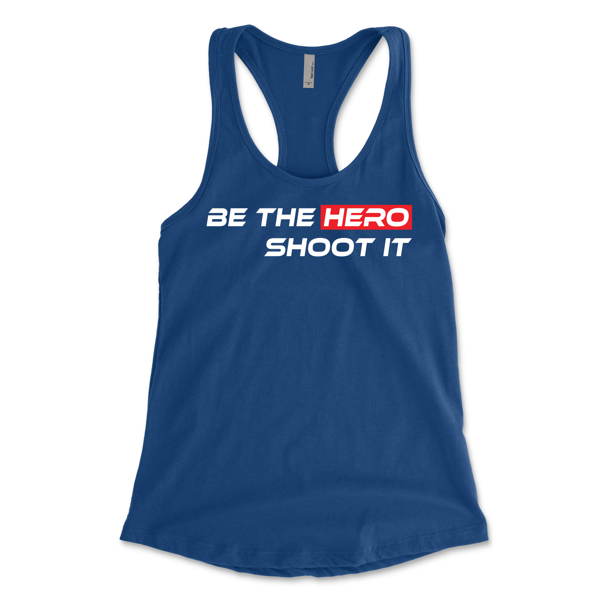 Racer Back "Be the Hero" T-Shirt - Brotherhood Cornhole